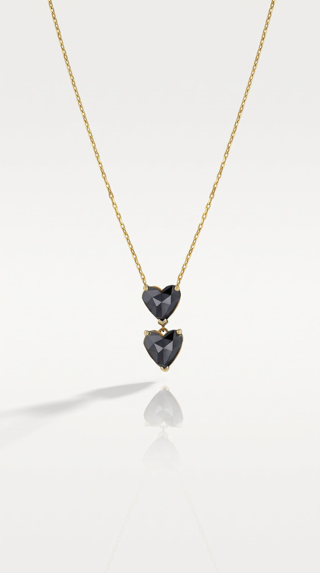 Double Black Coeur Pendant
