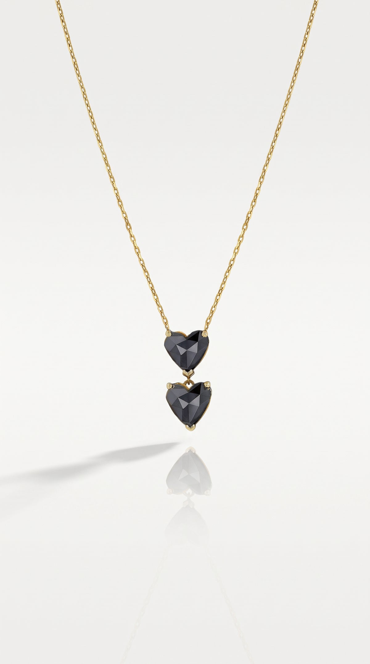 Double Black Coeur Pendant