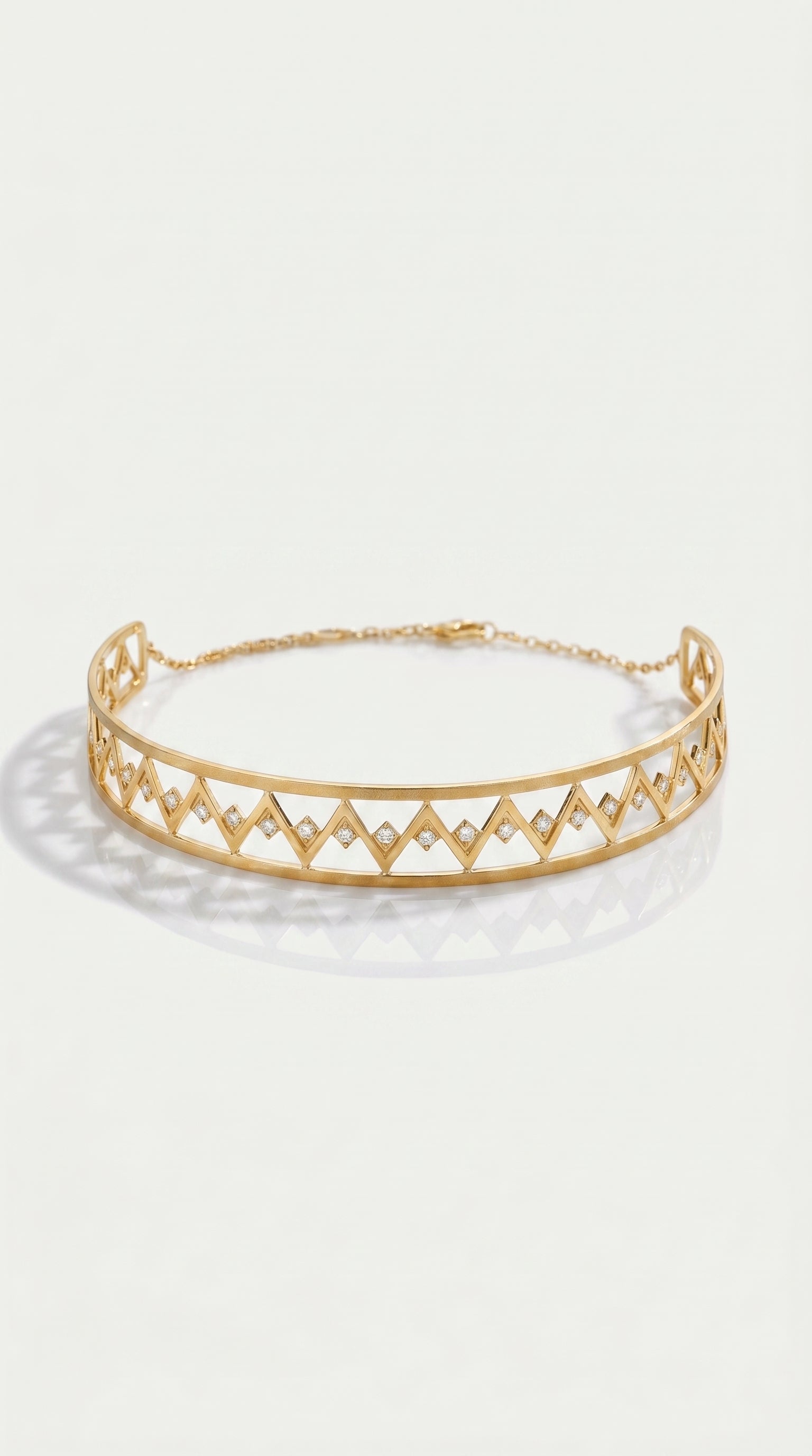 Bogolanfini Diamond Choker