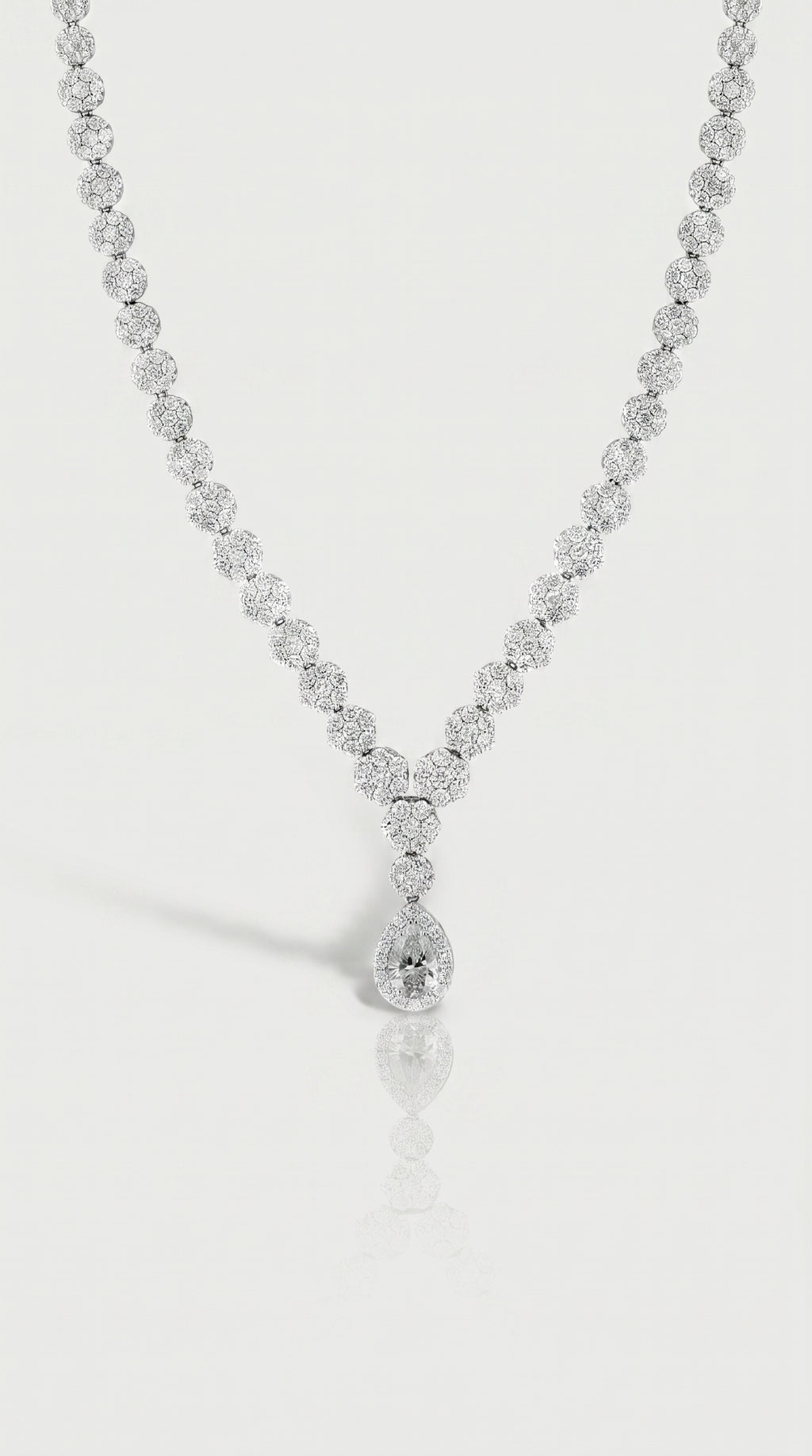 Dahlia Diamond Pear Necklace