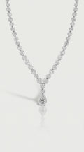 Dahlia Diamond Pear Necklace