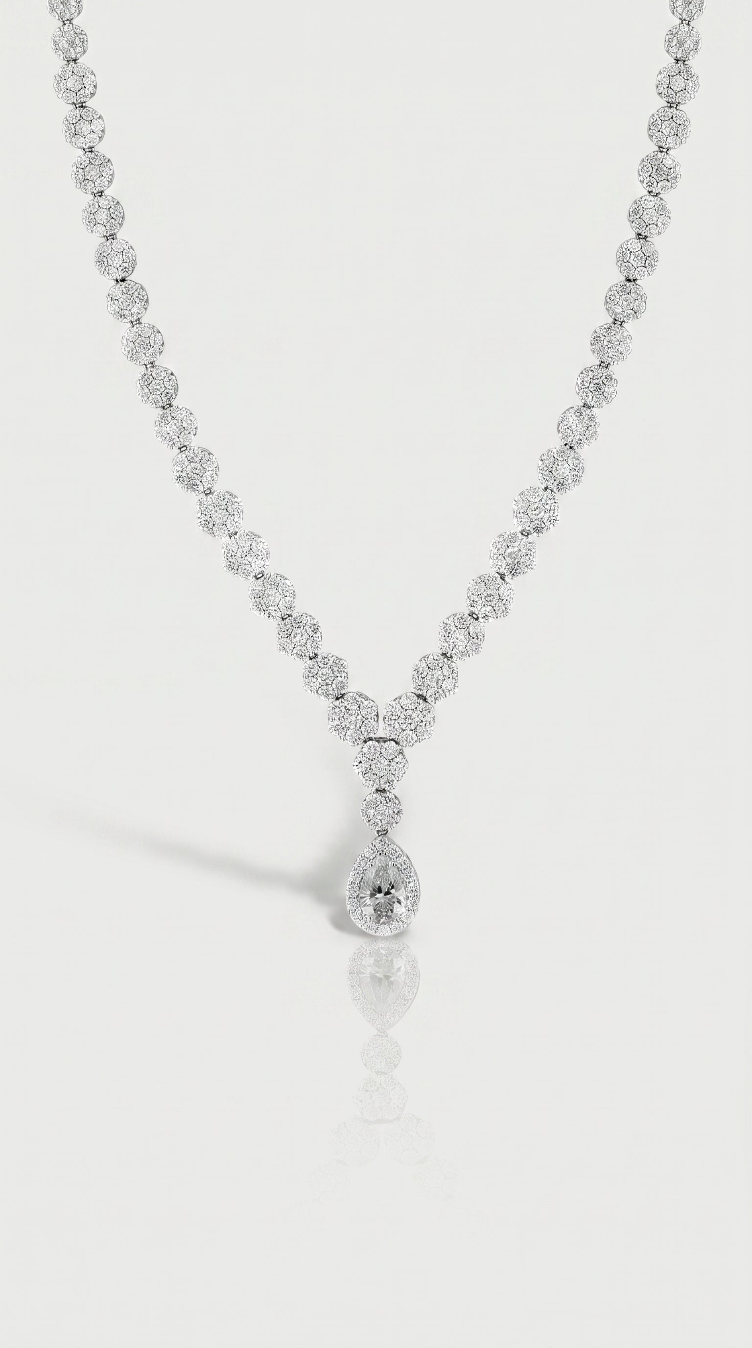 Dahlia Diamond Pear Necklace