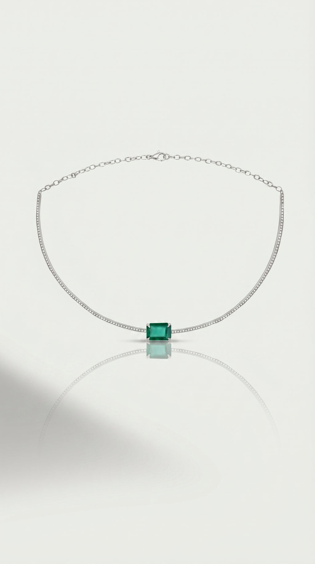 Emerald Diamond Pave Choker