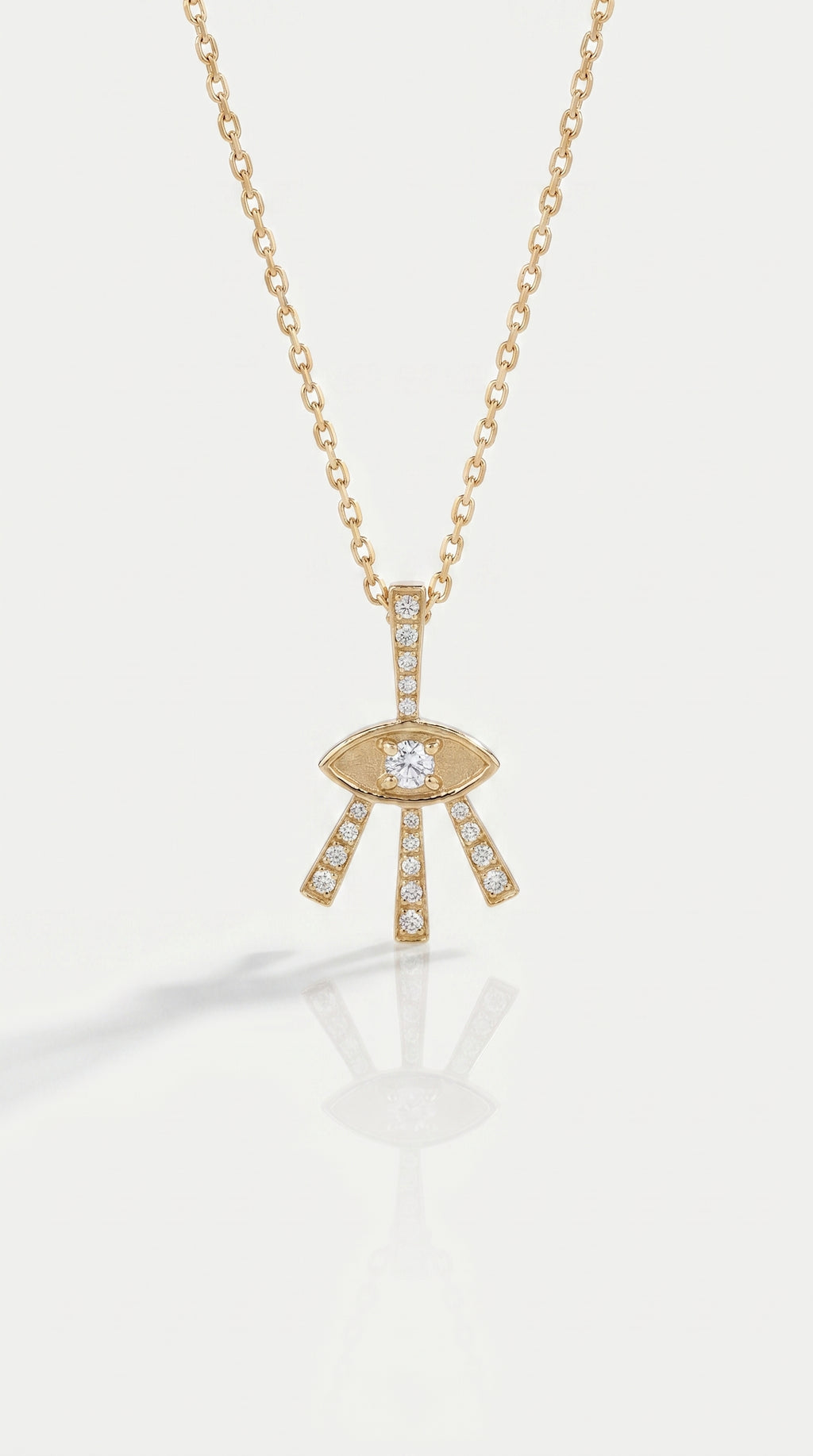 Tribal Diamond Eye Necklace