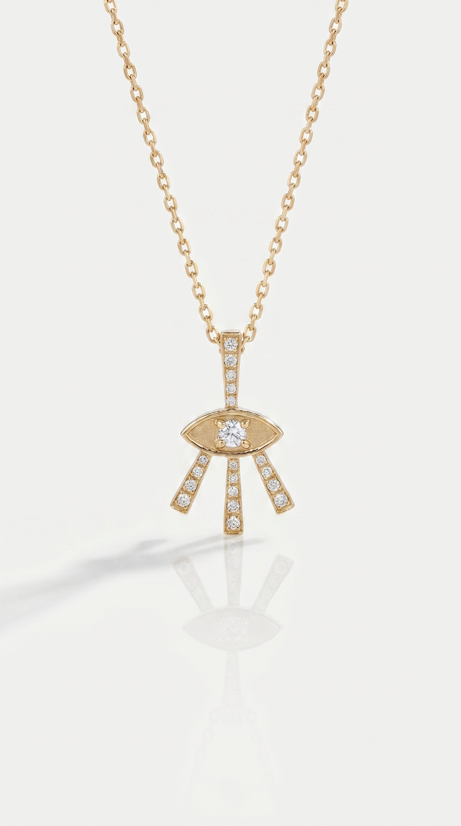 Tribal Diamond Eye Necklace