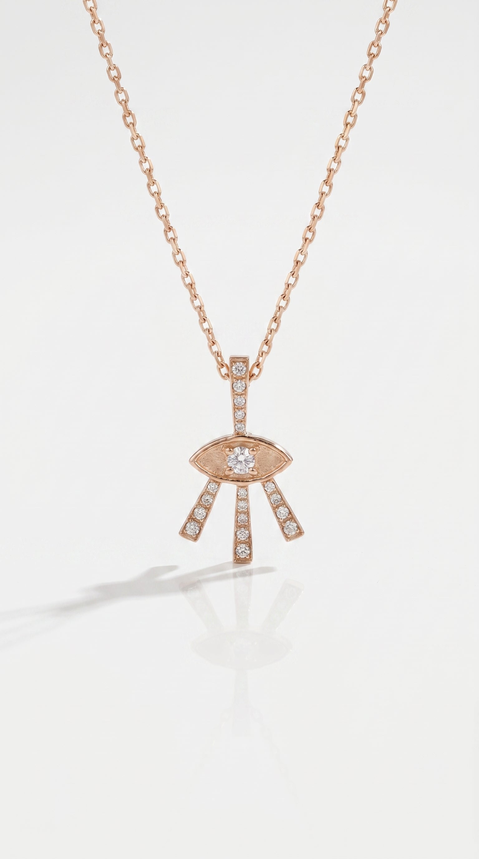 Tribal Diamond Eye Necklace