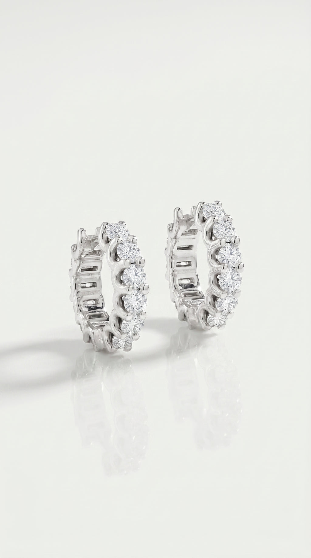 U-Prong Diamond Eternity Hoop