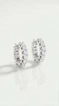 U-Prong Diamond Eternity Hoop