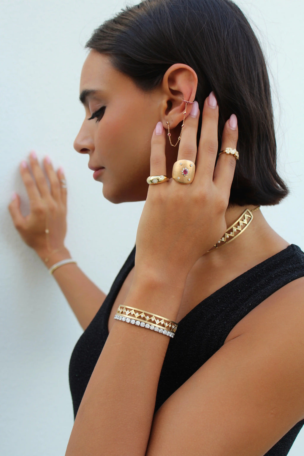 Diamond Bogolanfini Bangle