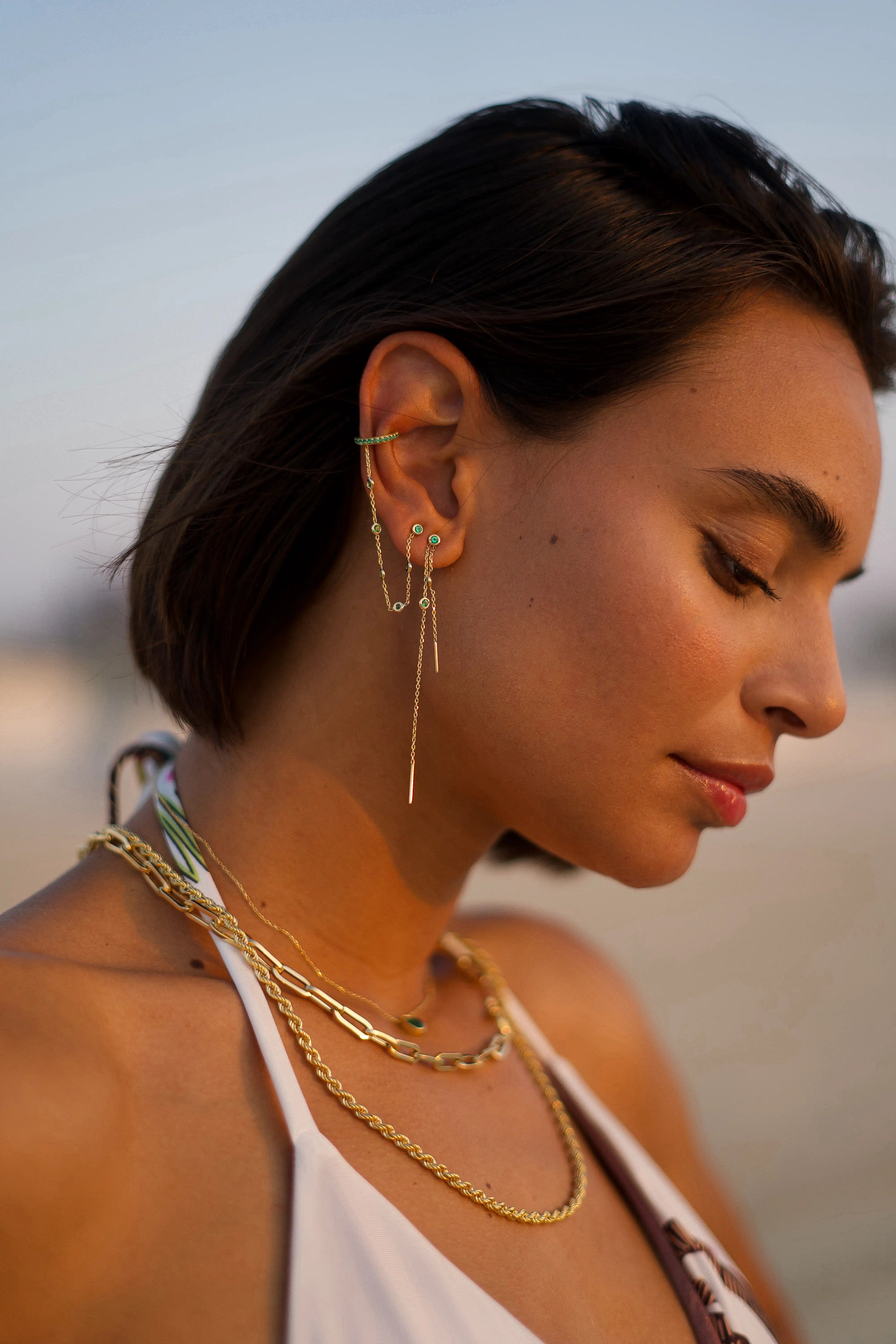Emerald Earring Cuff