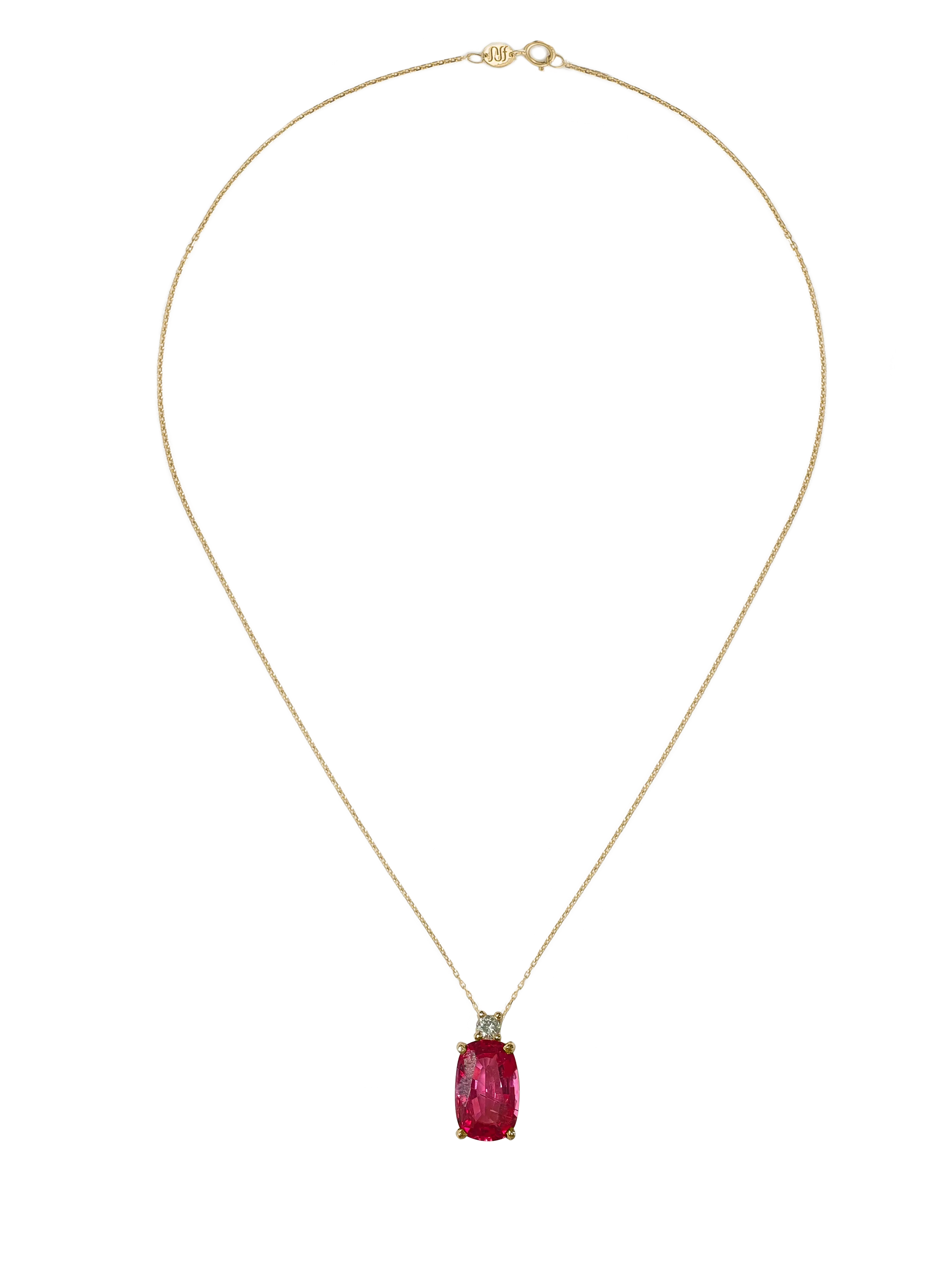 Fuchsia Tourmaline Pendant