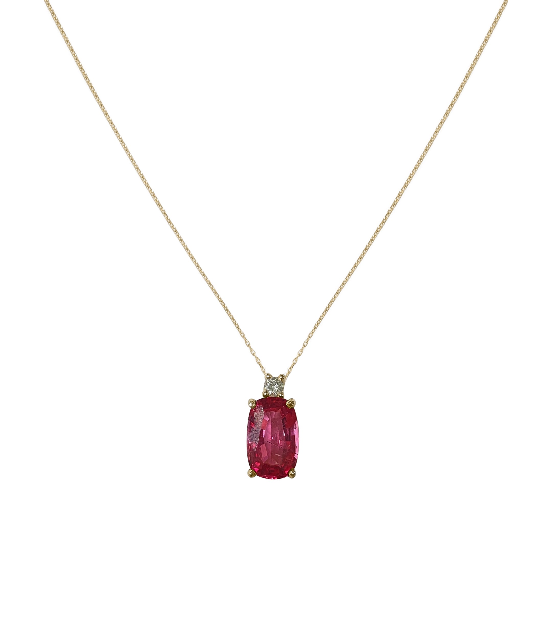 Fuchsia Tourmaline Pendant