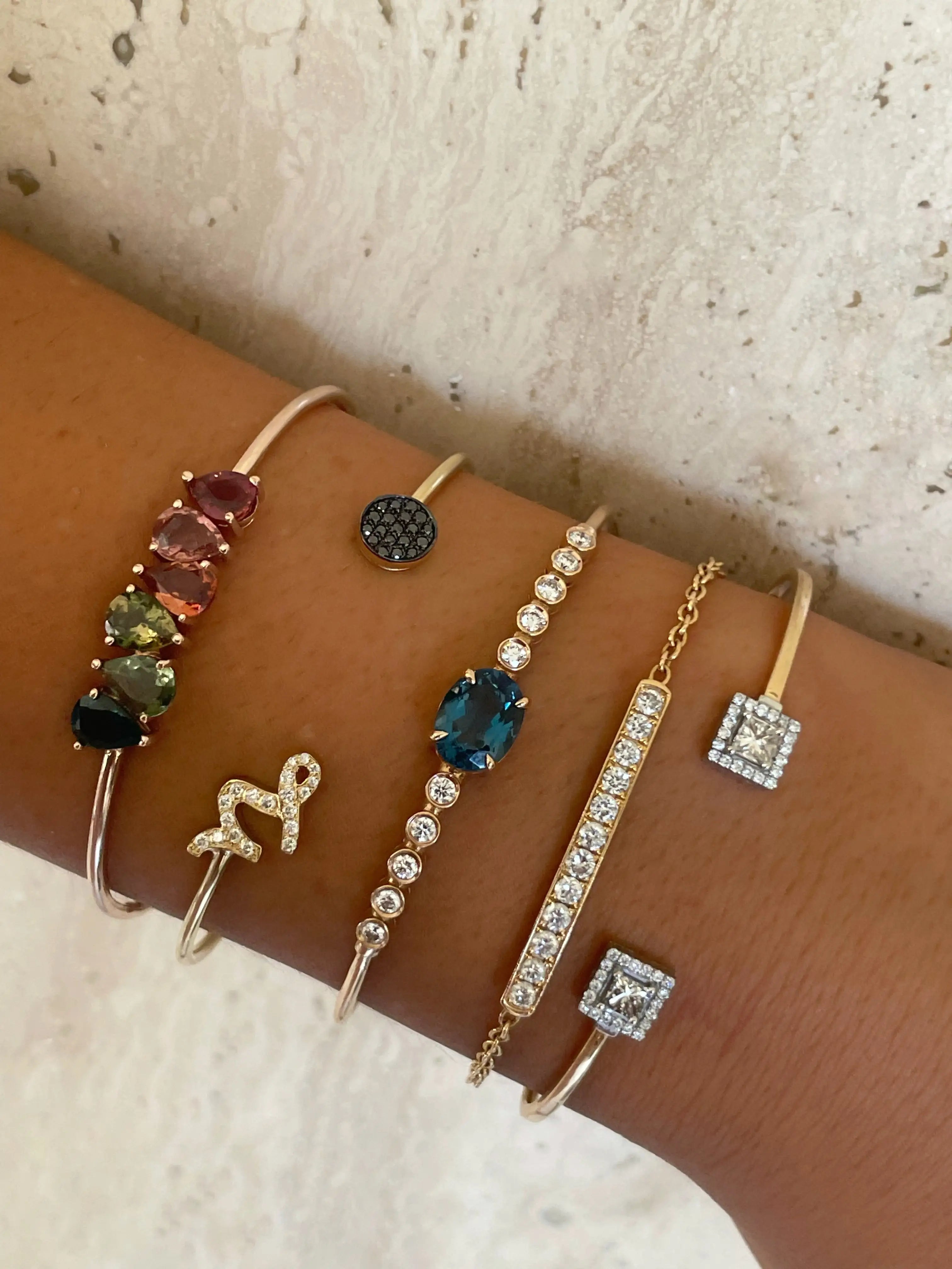 Into The Blue Sapphire Bangle