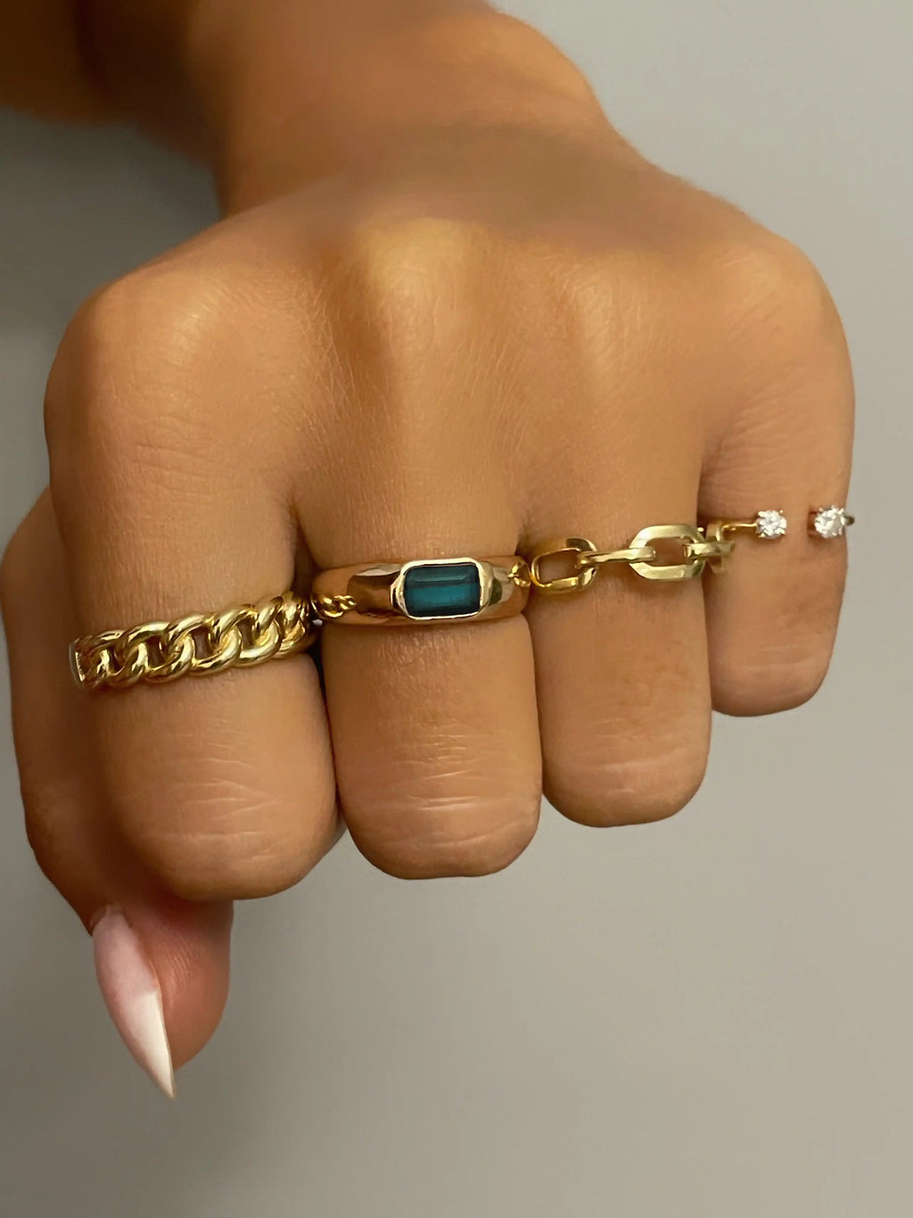 Tourmaline Bezel Ring