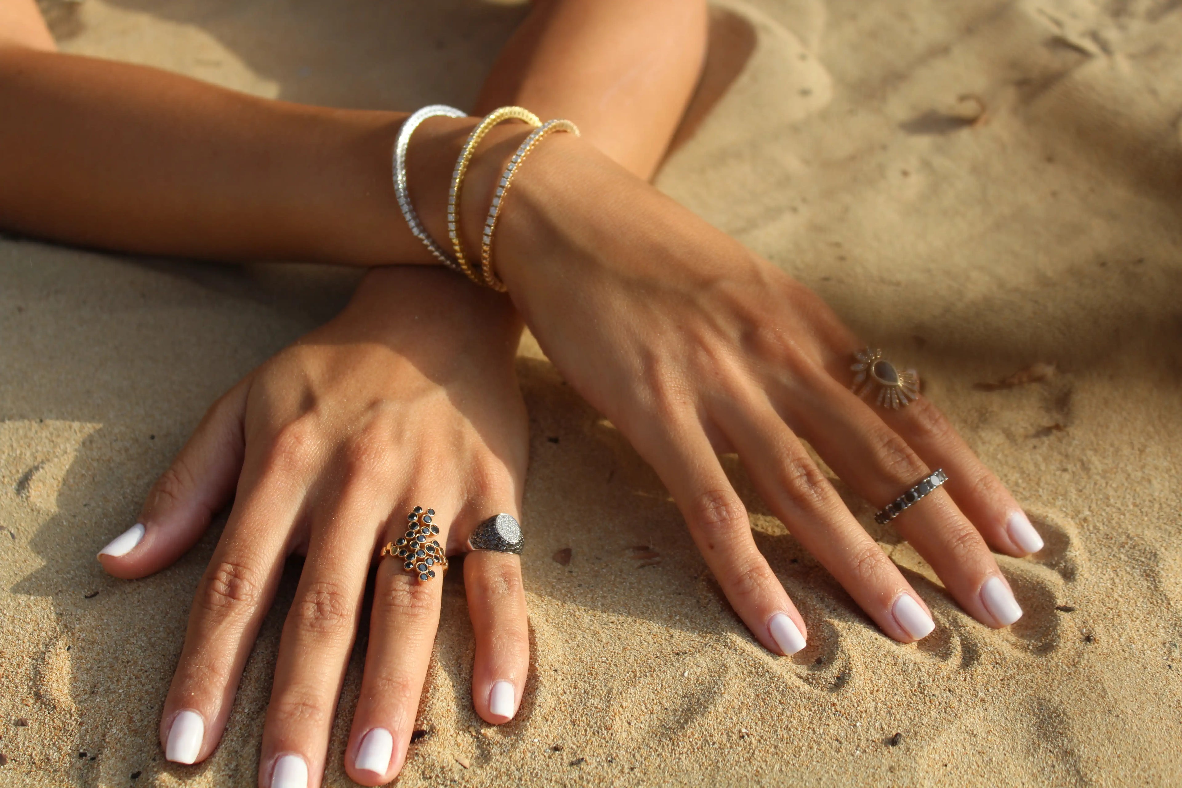 Black Diamond Beehive Ring