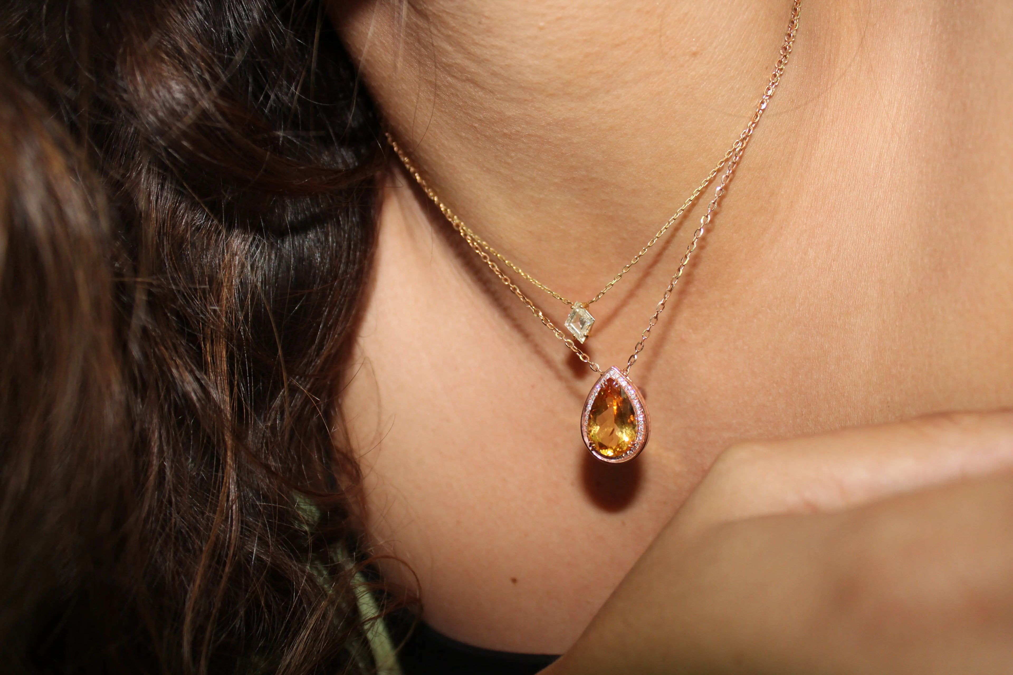 Lozenge Diamond Pendant