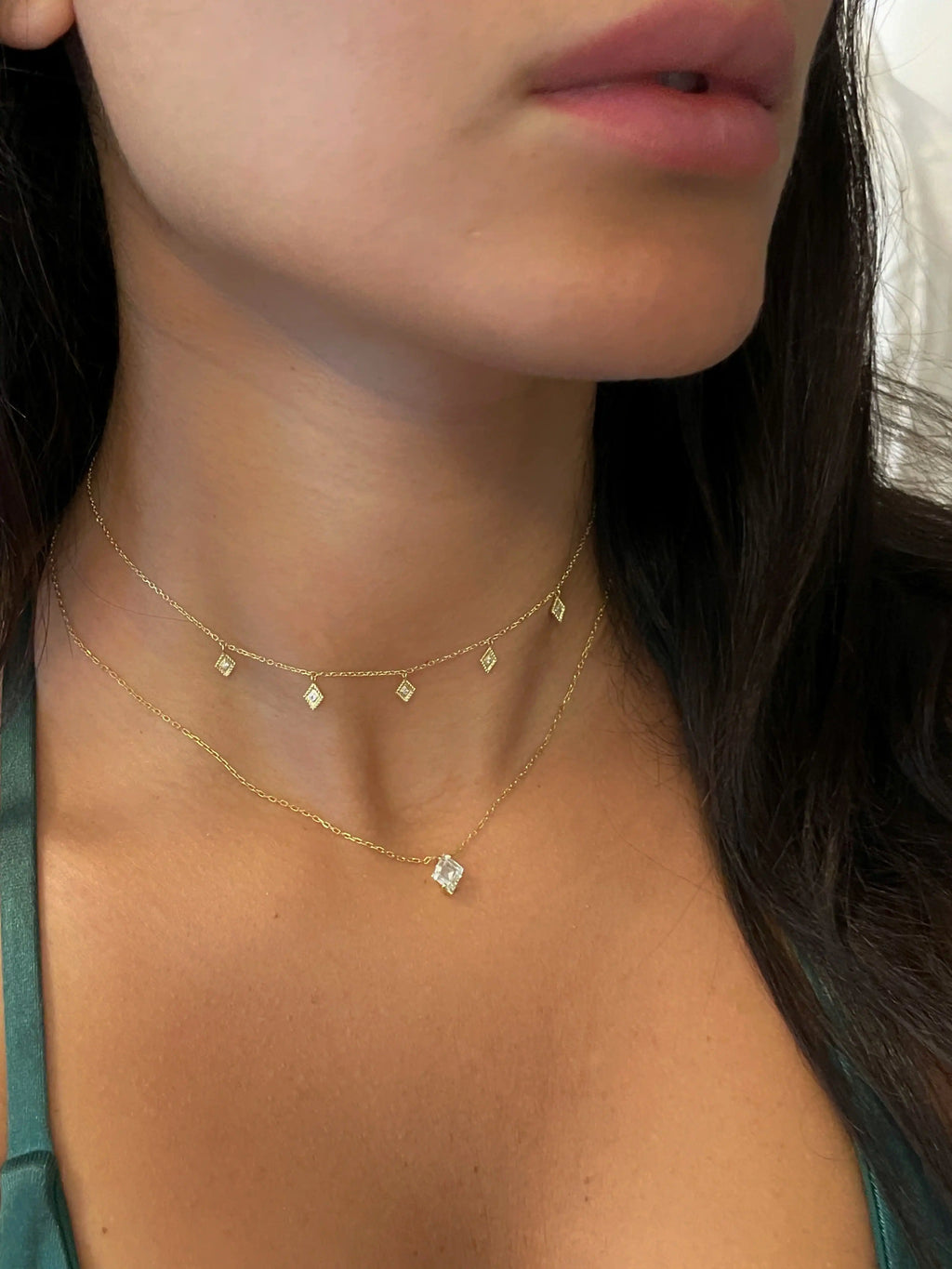 Kuba Lozenge Diamond Choker