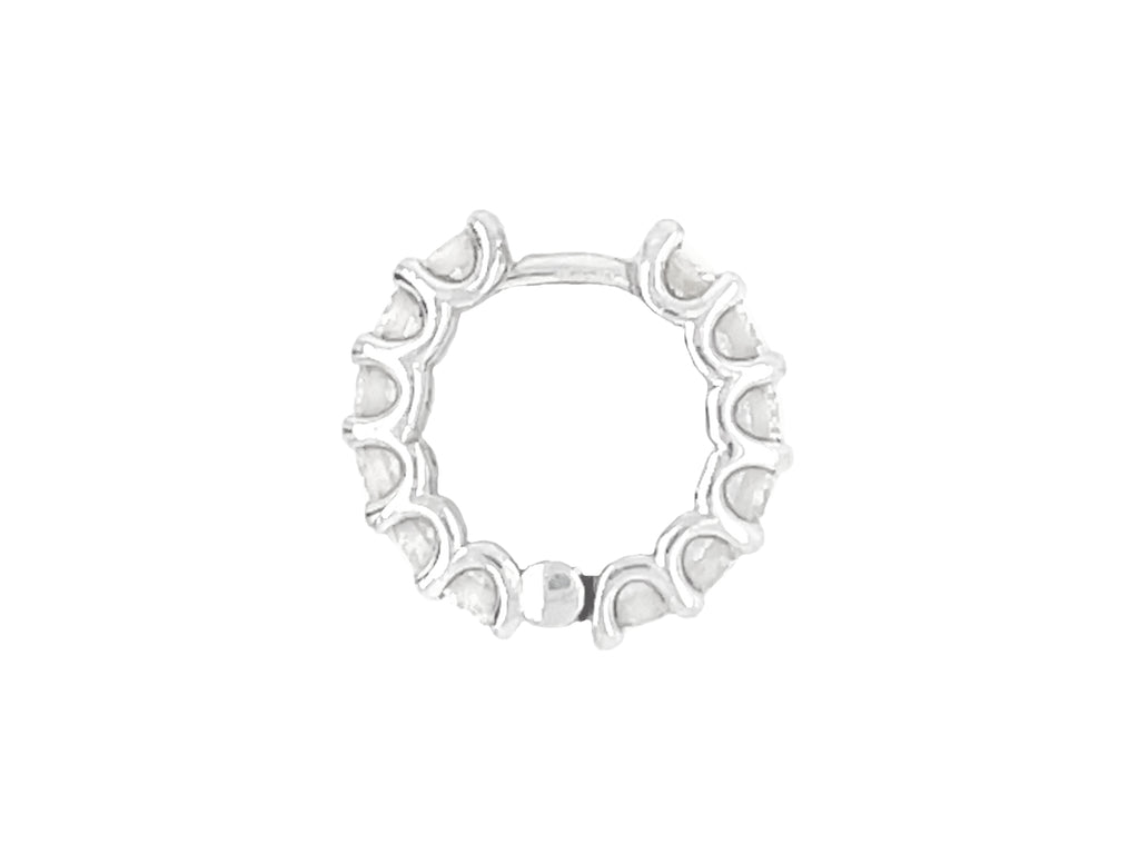 U-Prong Diamond Eternity Hoop