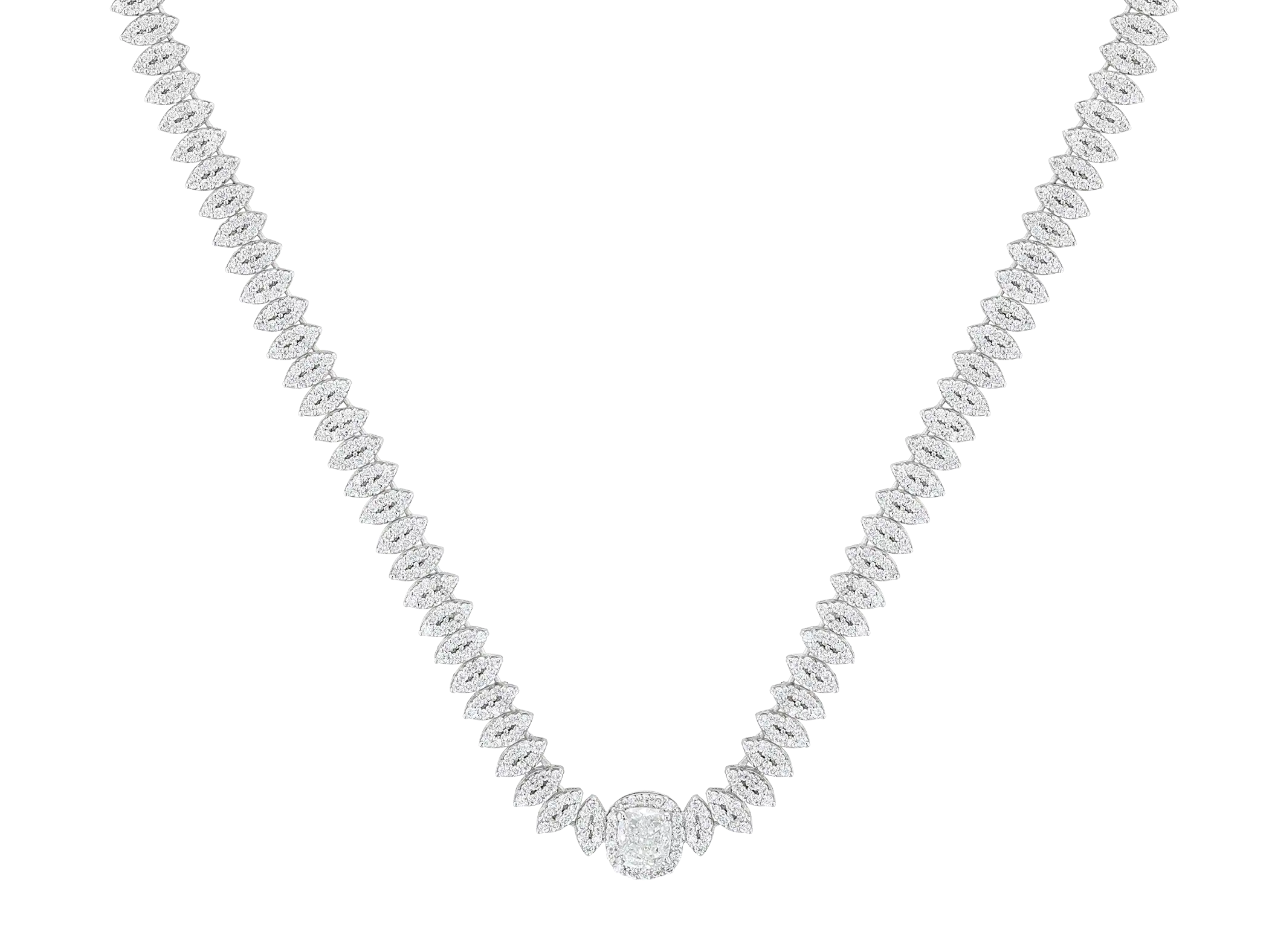 Cushion Marquise Illusion Necklace