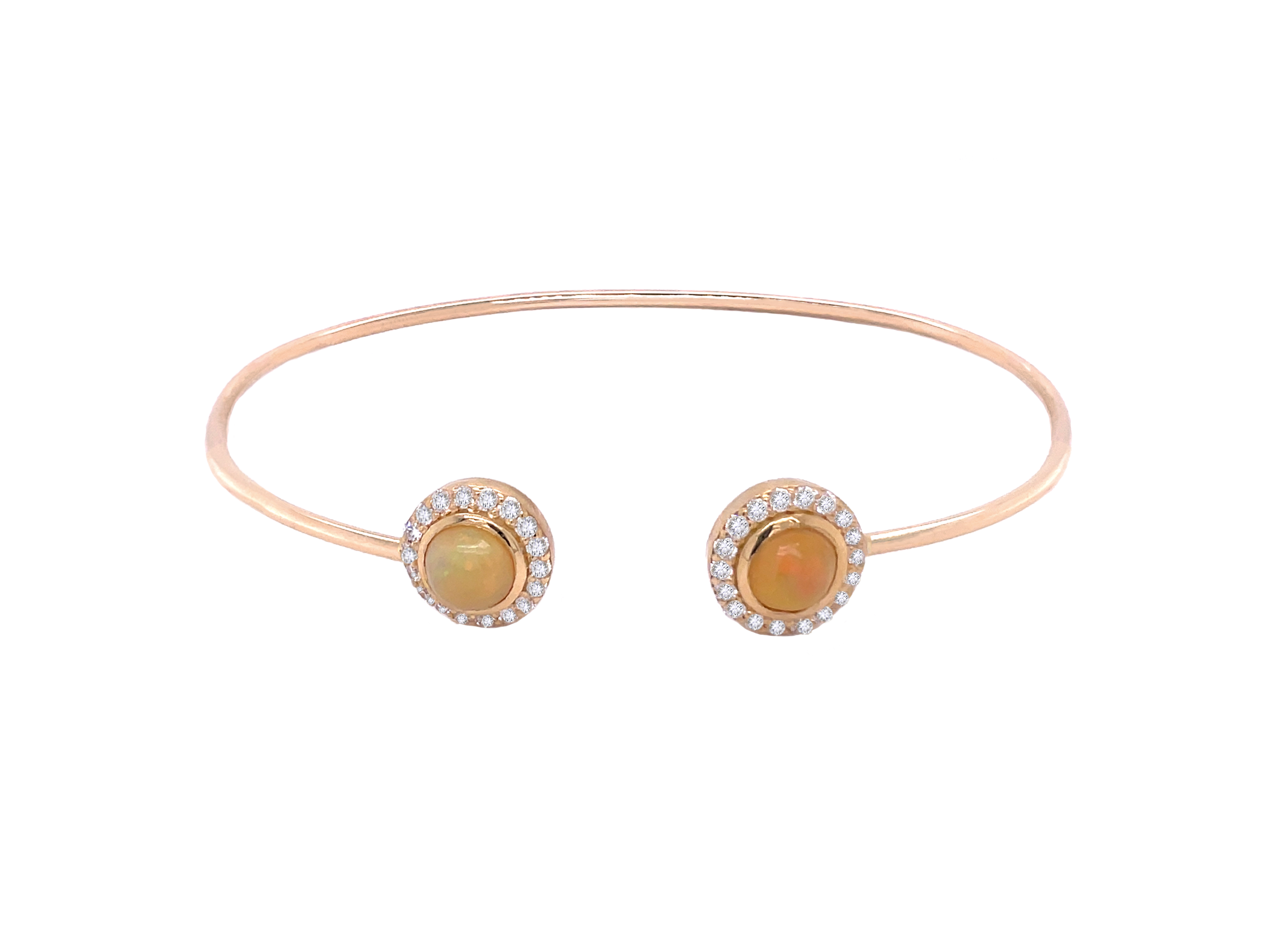 Opal Diamond Pave Bangle