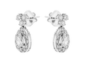 Pansy Diamond Pear Earrings