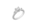 Princess Shield Diamond Solitaire