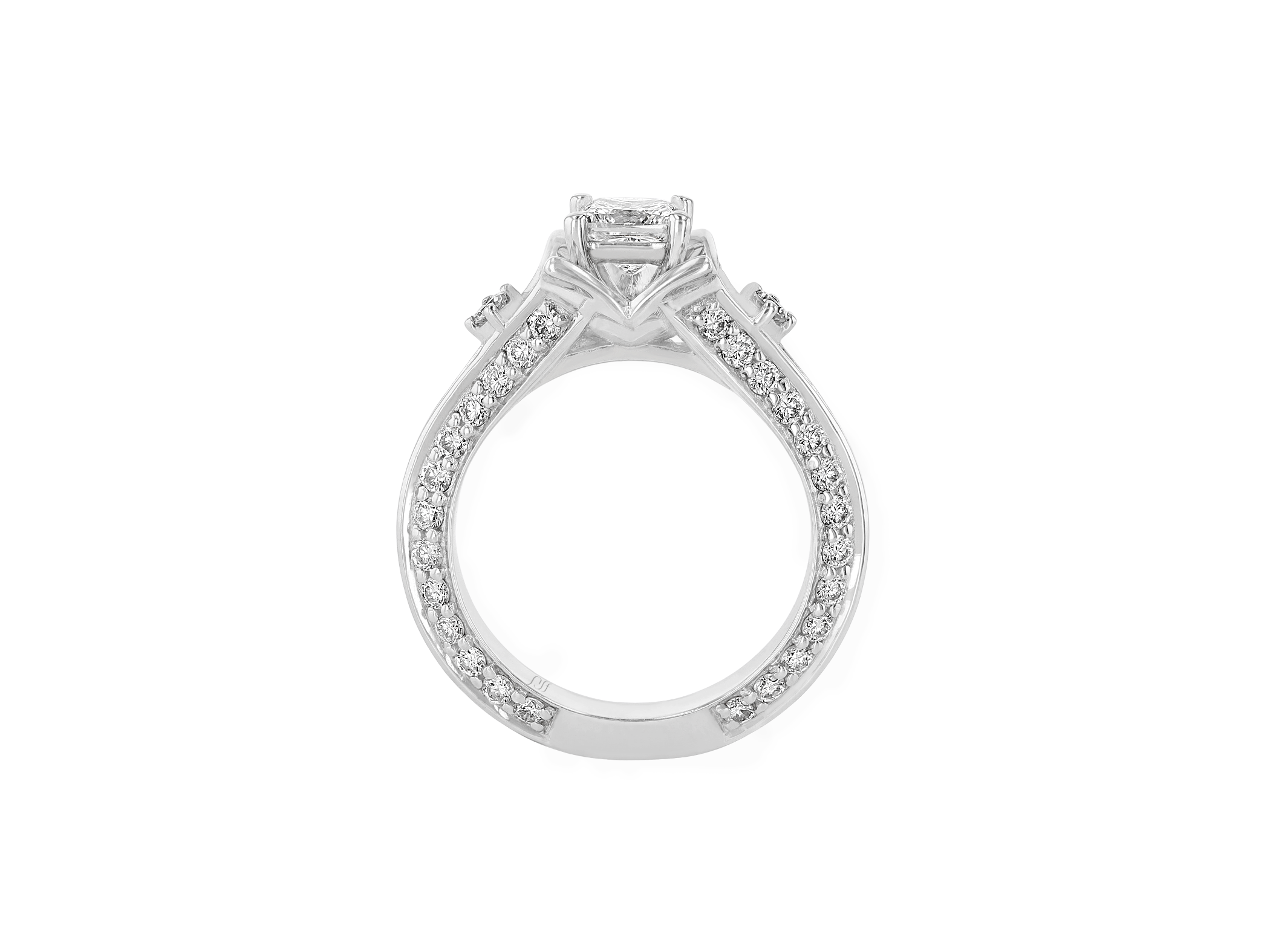 Princess Shield Diamond Solitaire