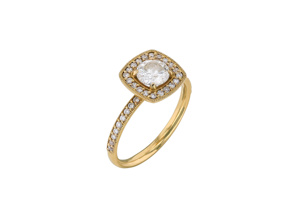 Vintage Diamond Solitaire Ring