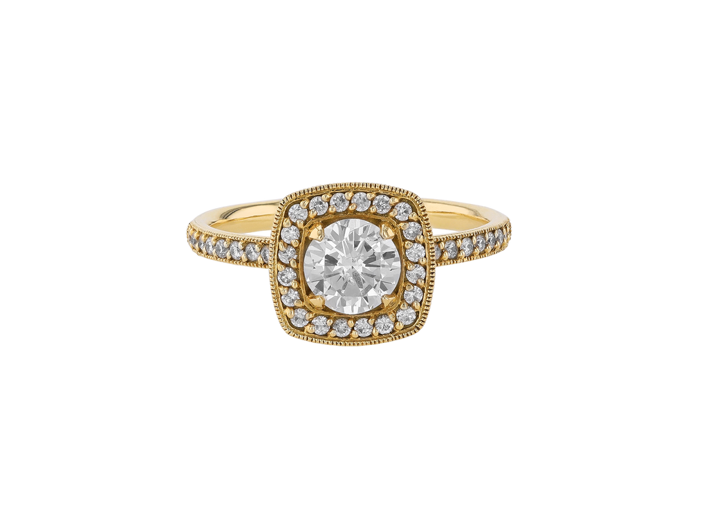 Vintage Diamond Solitaire Ring