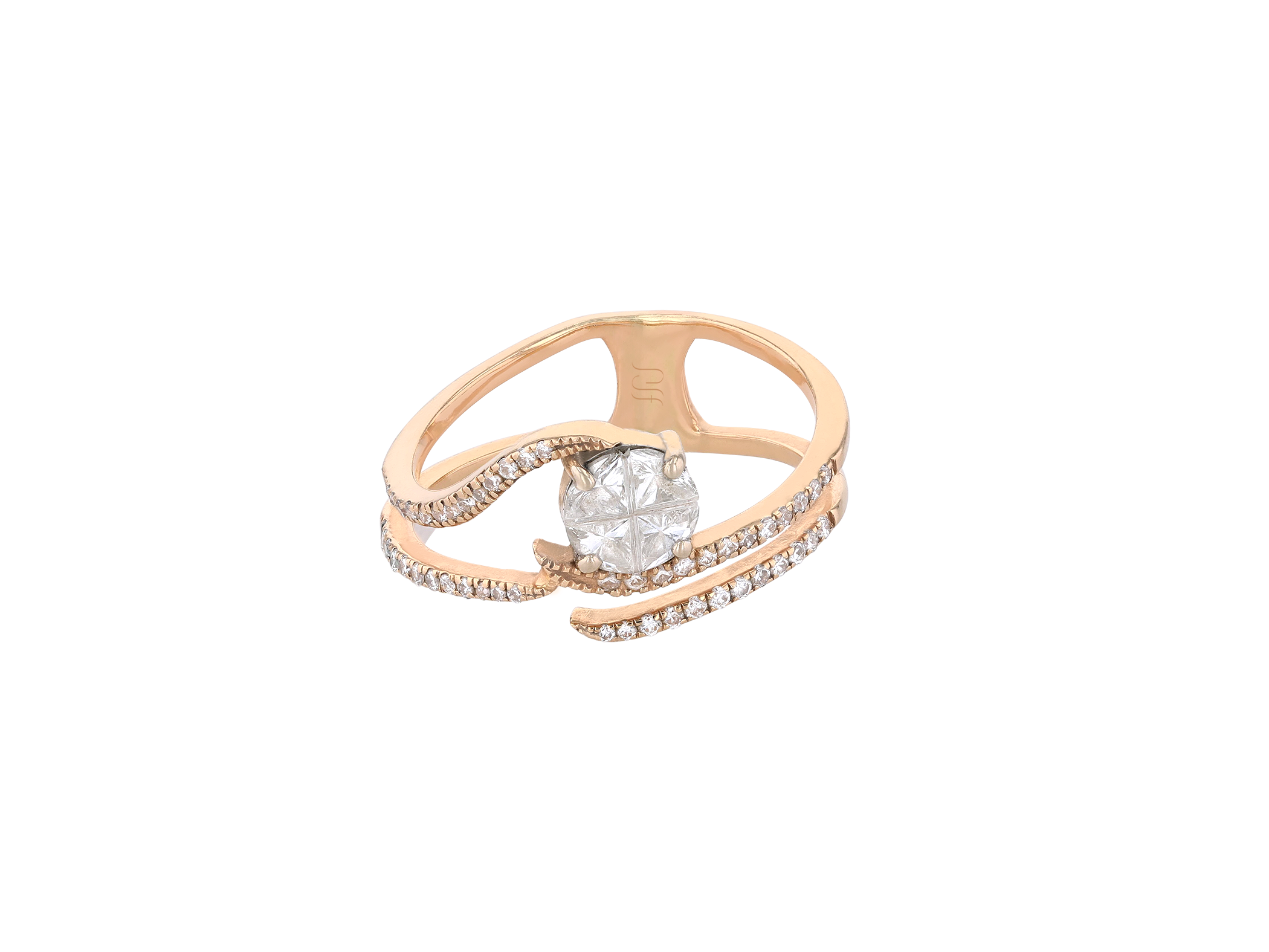 Rose Twist Illusion Ring