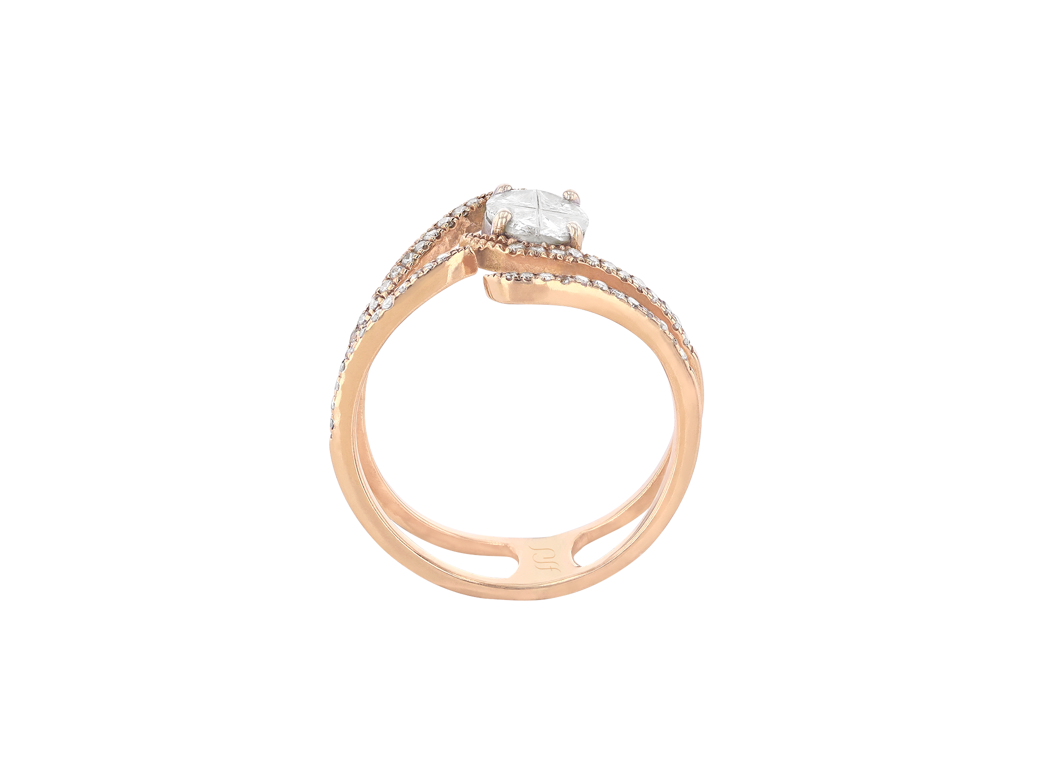 Rose Twist Illusion Ring