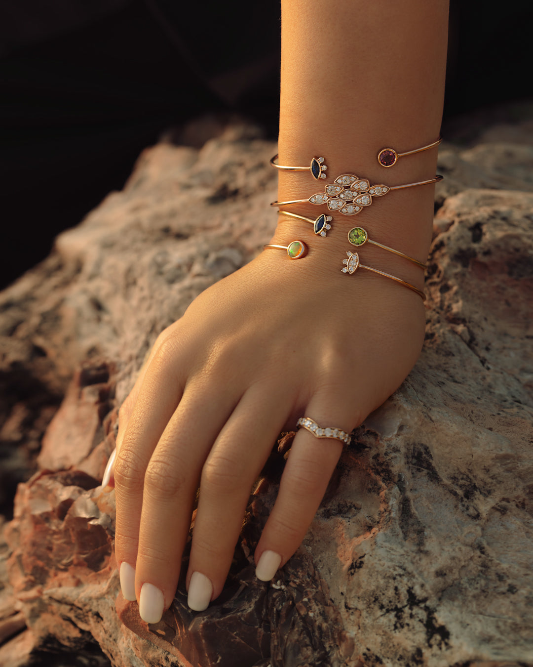 Diamond Bloom Bangle