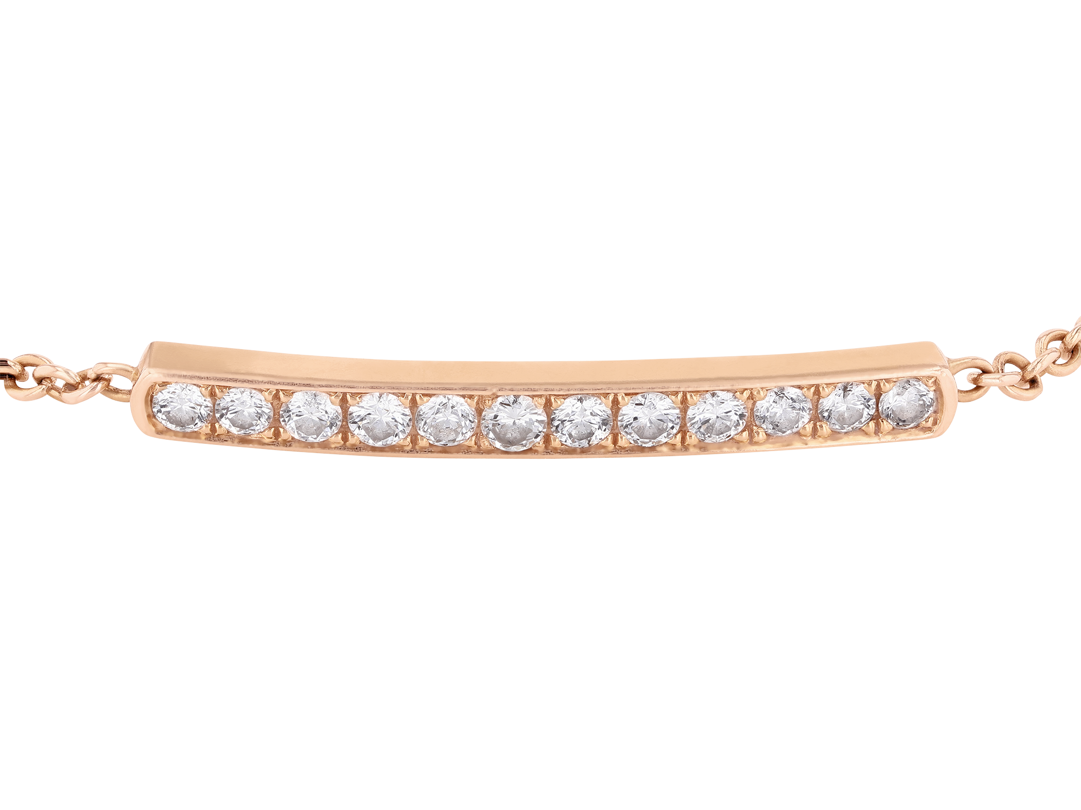 Semi Diamond Bangle Bracelet