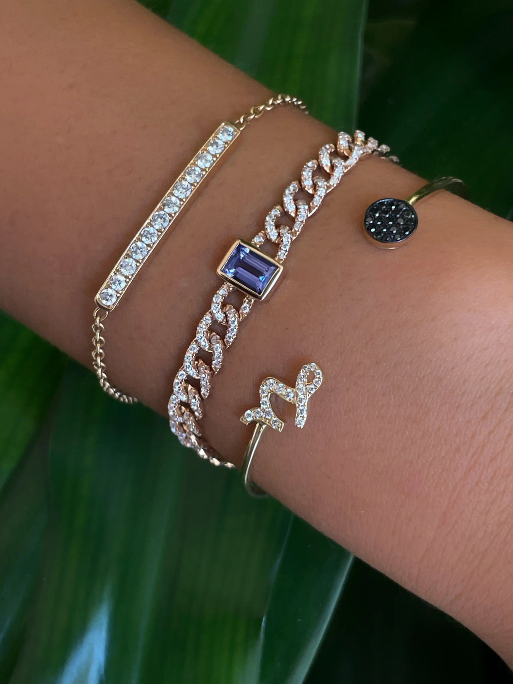 Tourmaline Diamond Cuban Link