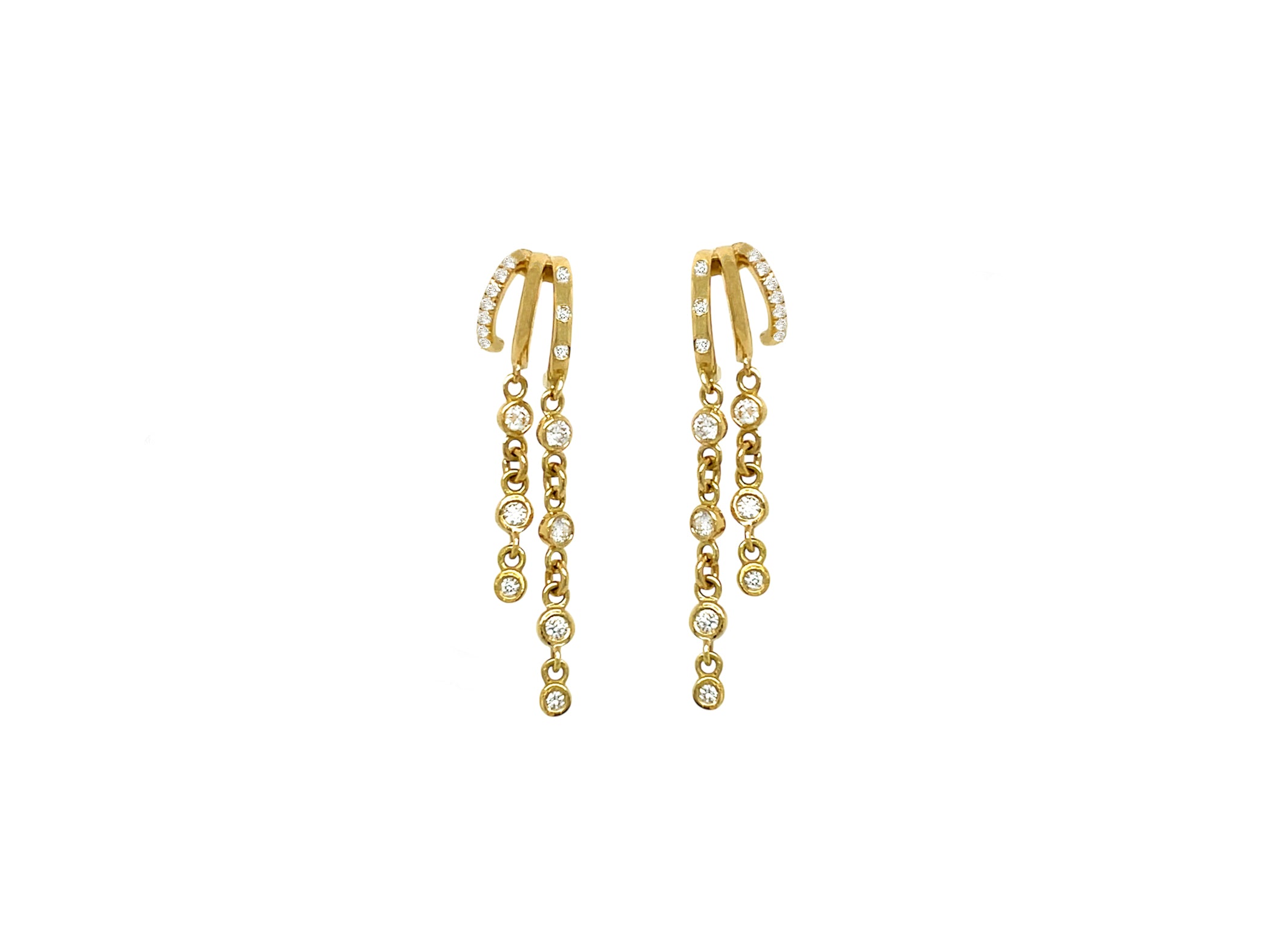 Tri Hoop Short Earrings