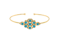 Turquoise Diamond Bloom Bangle
