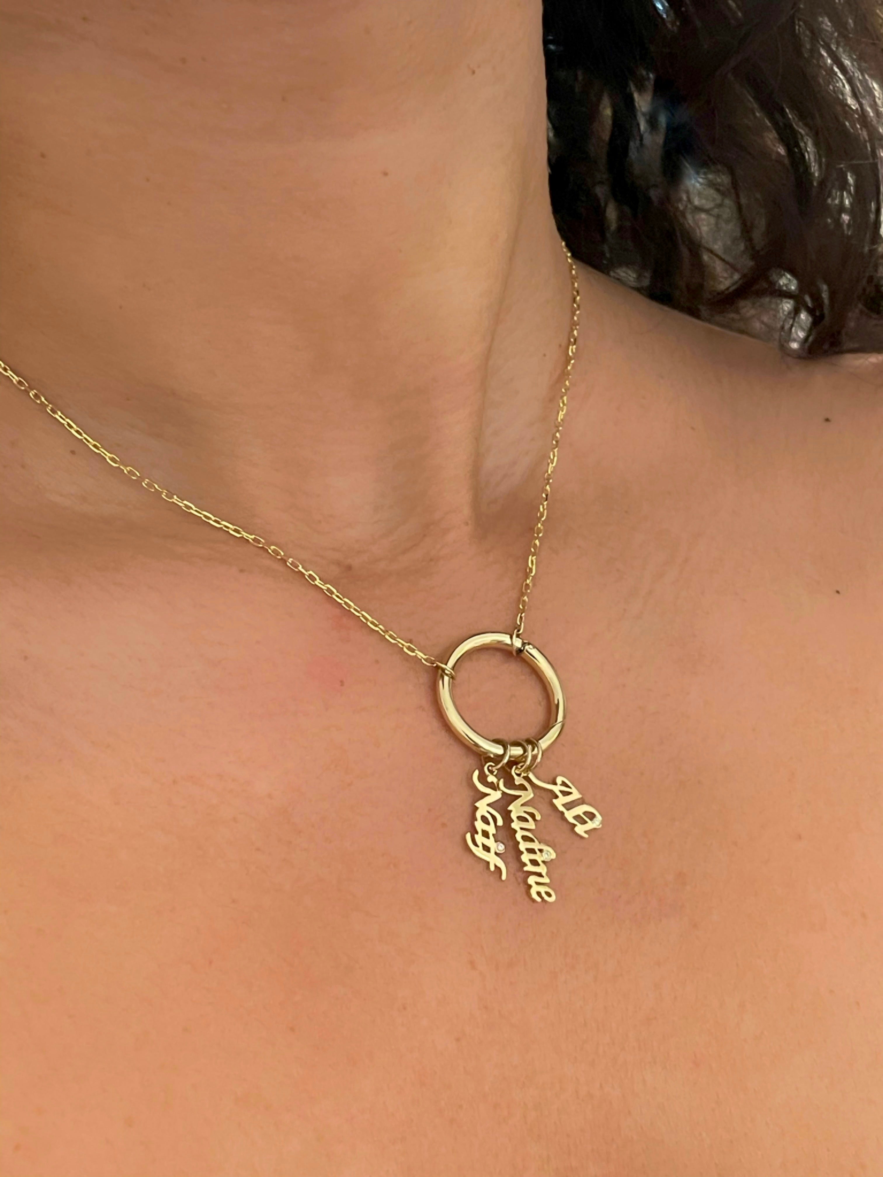 Name Charm Necklace