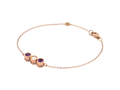 Amethyst Diamond Bezel Bracelet