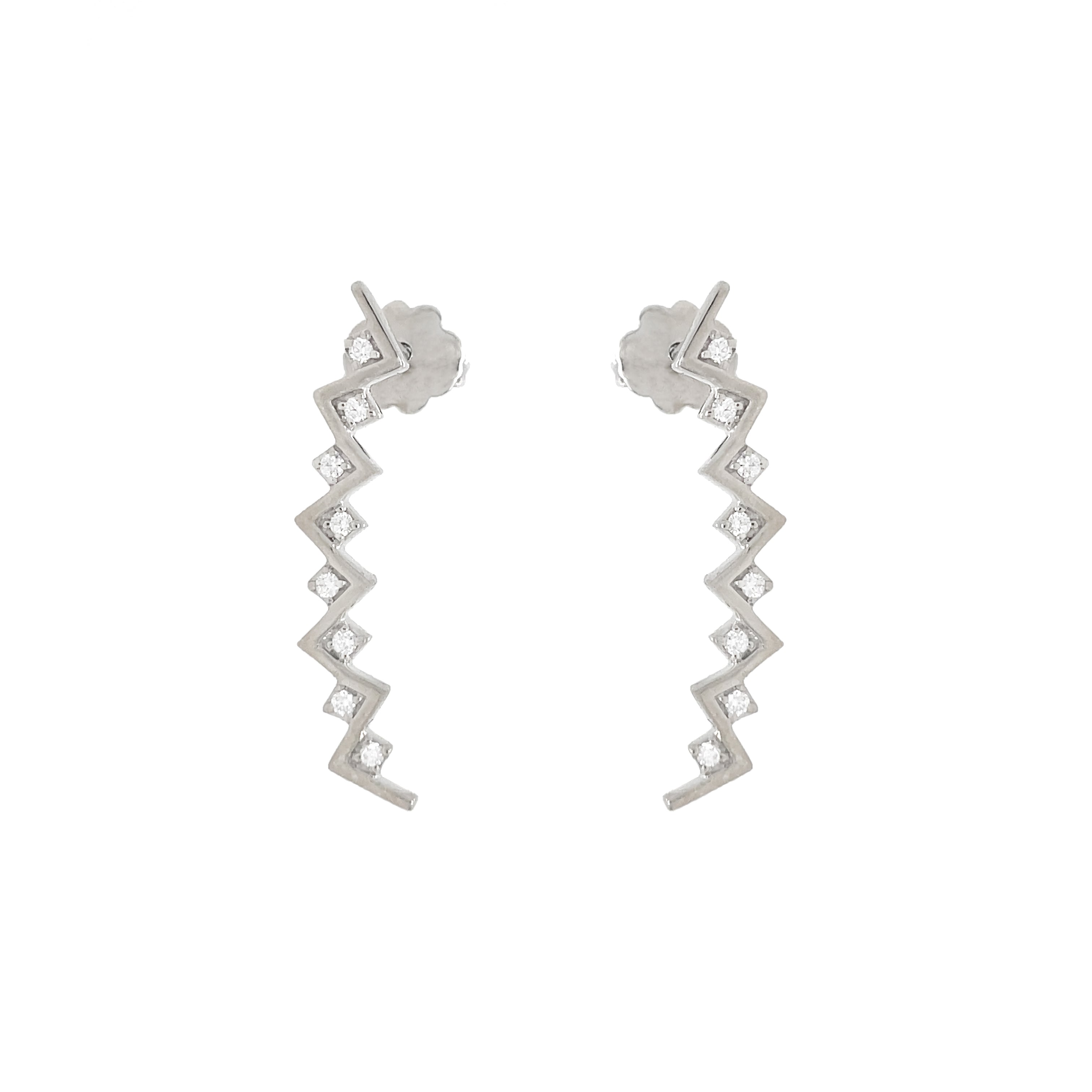 Bogolanfini Diamond Earrings