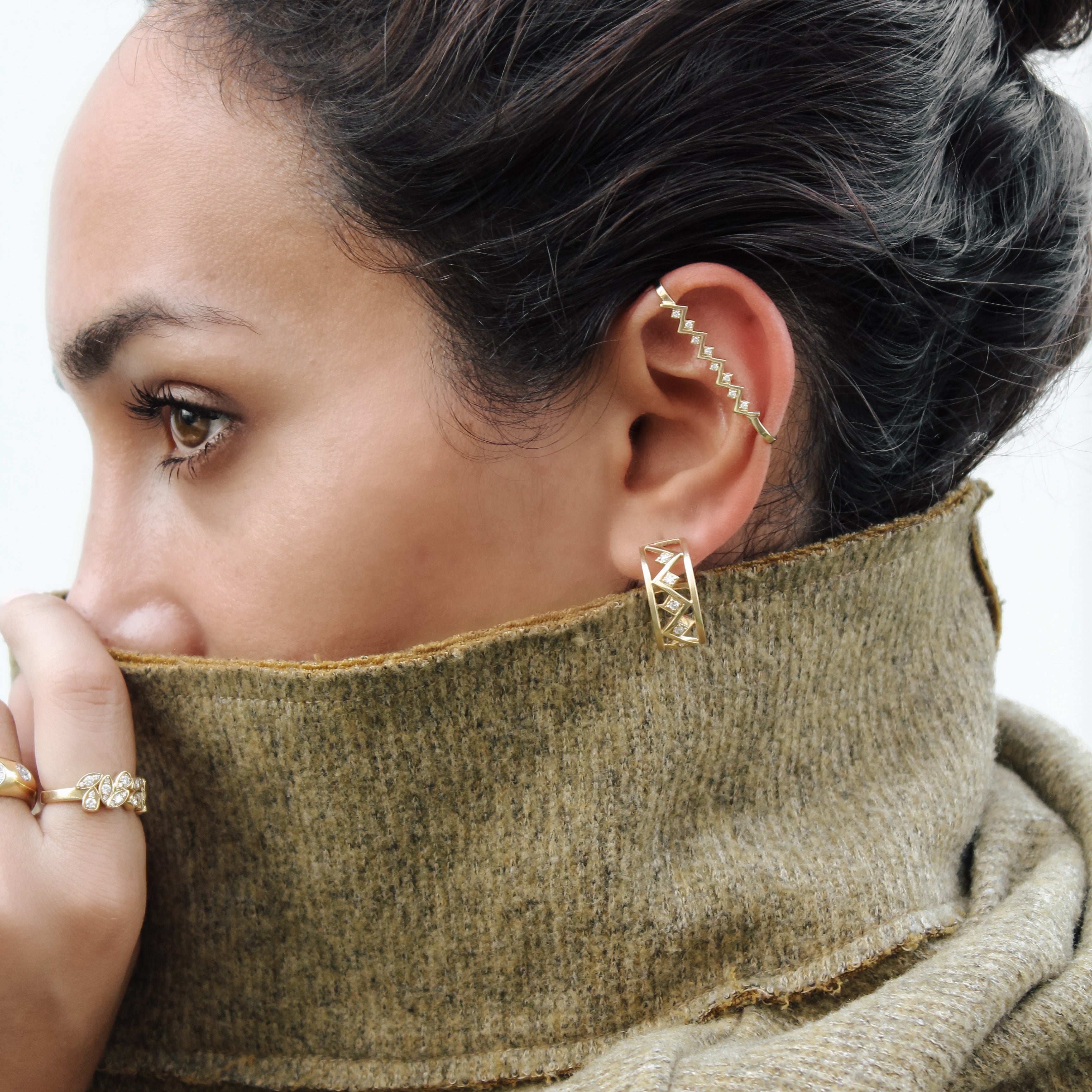 Bogolanfini Ear Piece