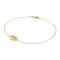 Diamond Heart Chain Bracelet