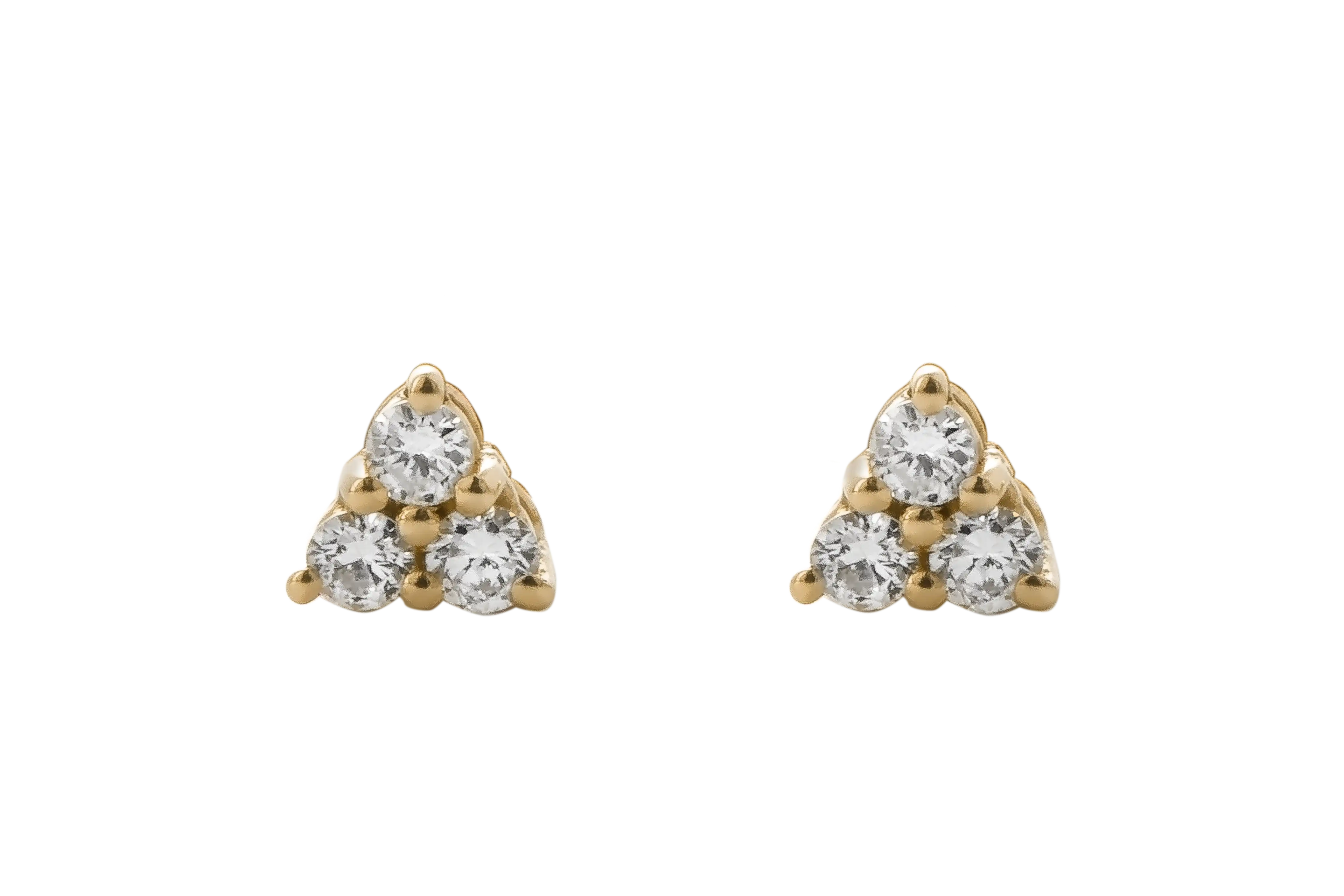 Diamond Trillium Earrings