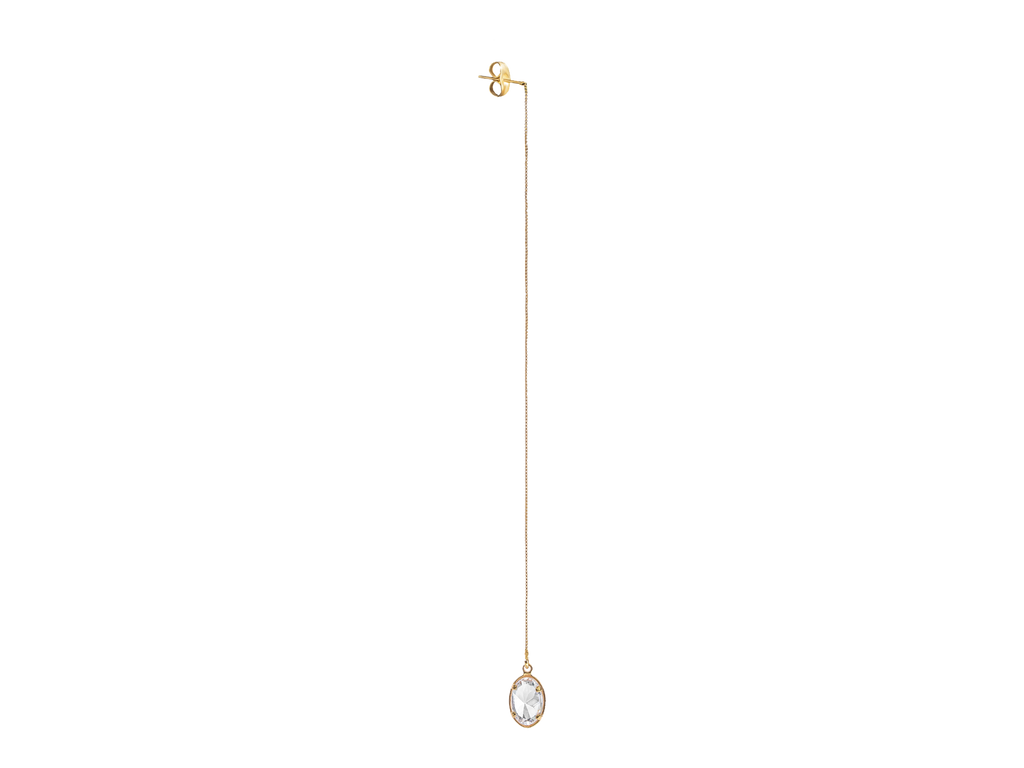 White Topaz Drop Earring