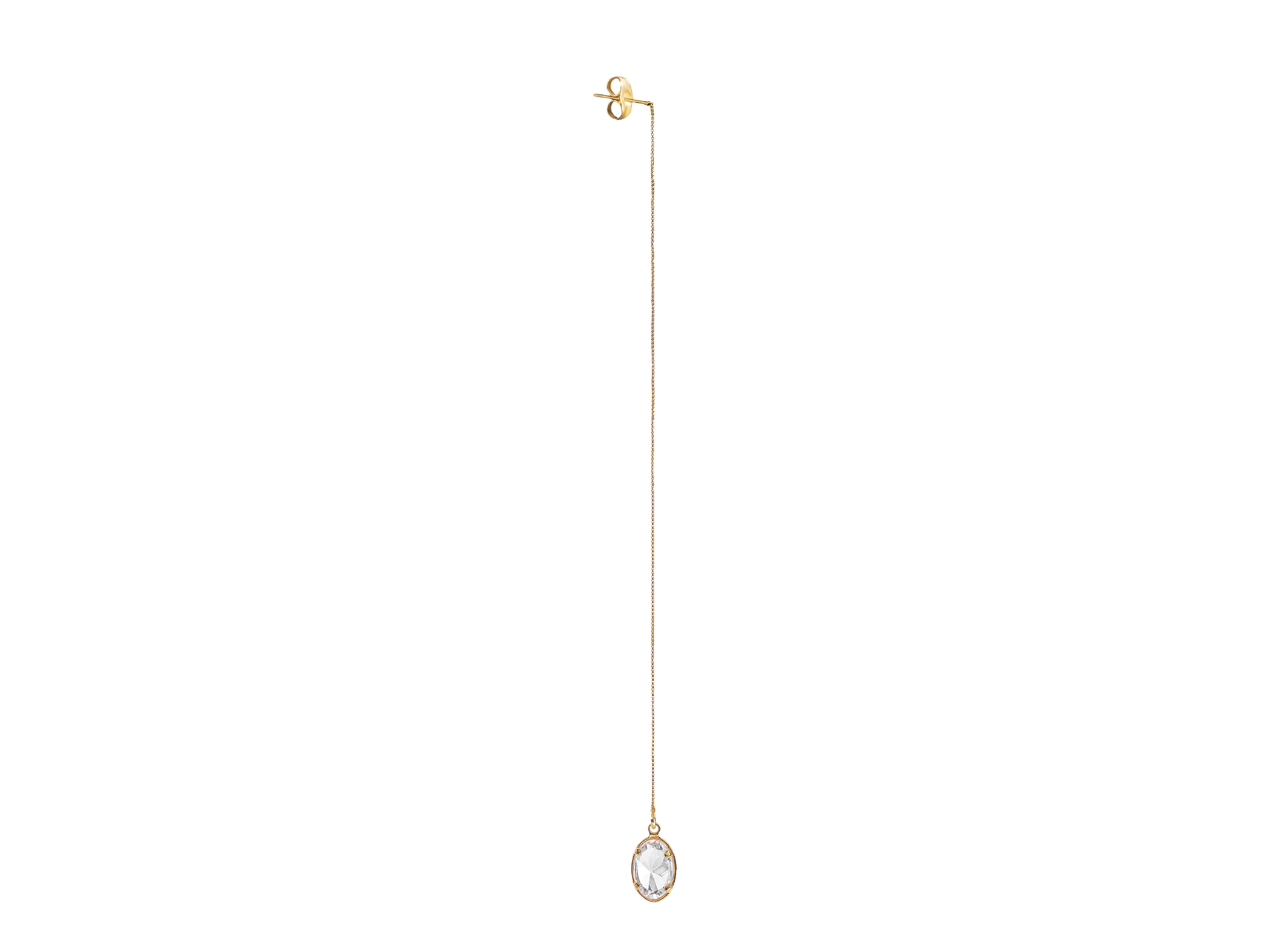 White Topaz Drop Earring