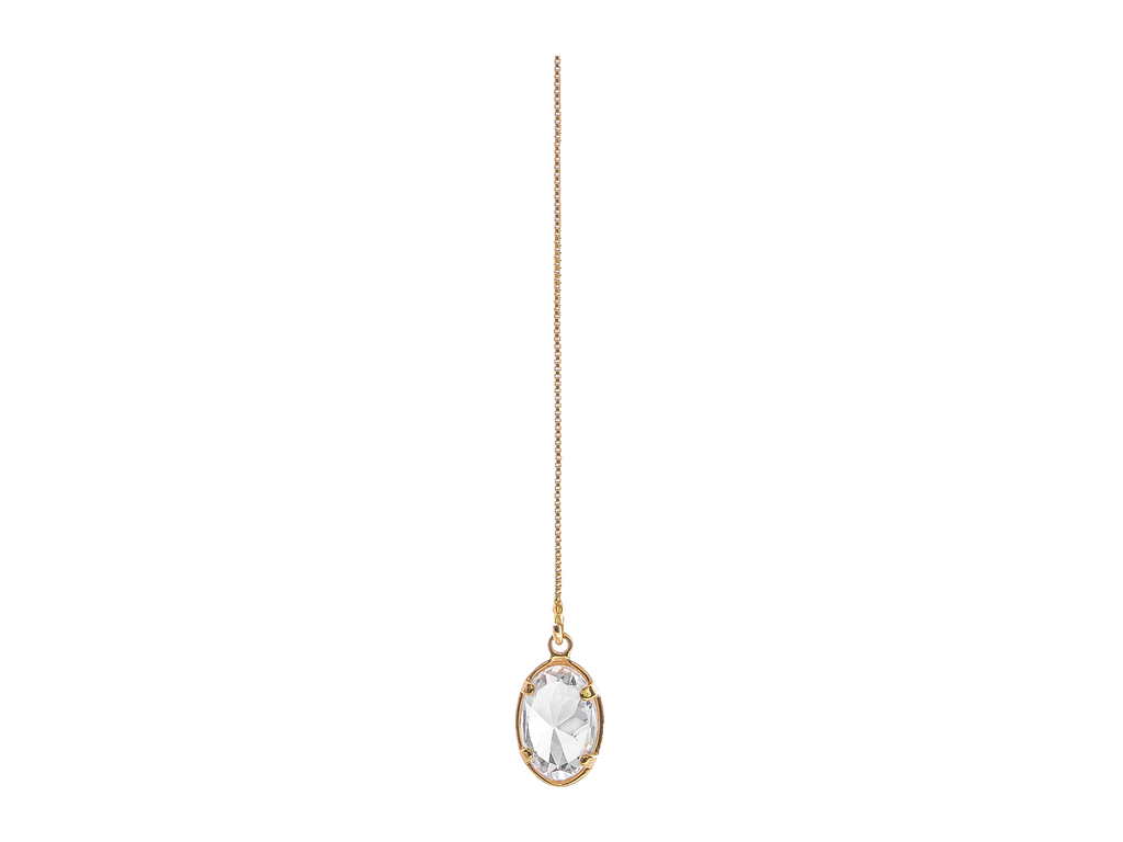 White Topaz Drop Earring