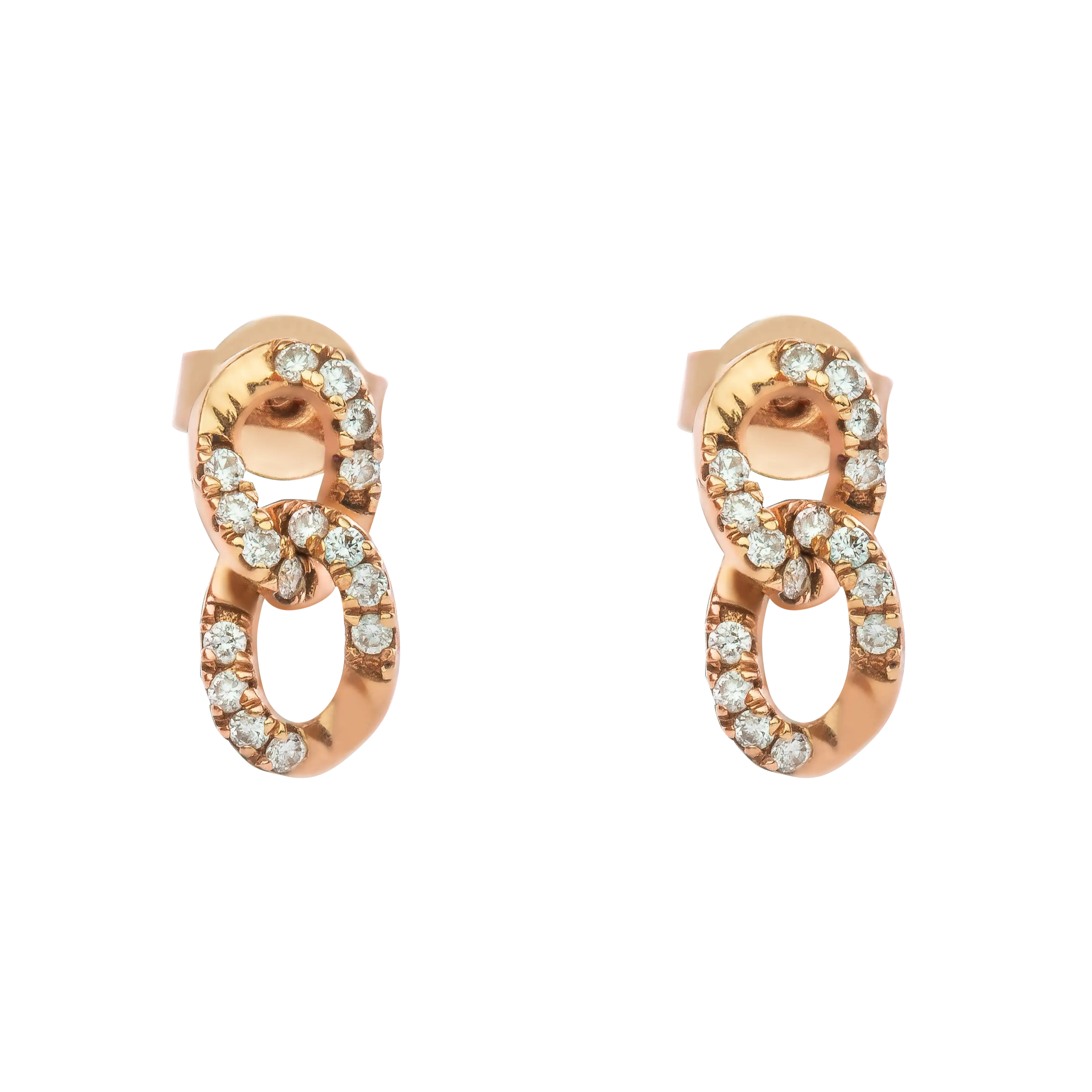 Diamond Cuban Link Earrings