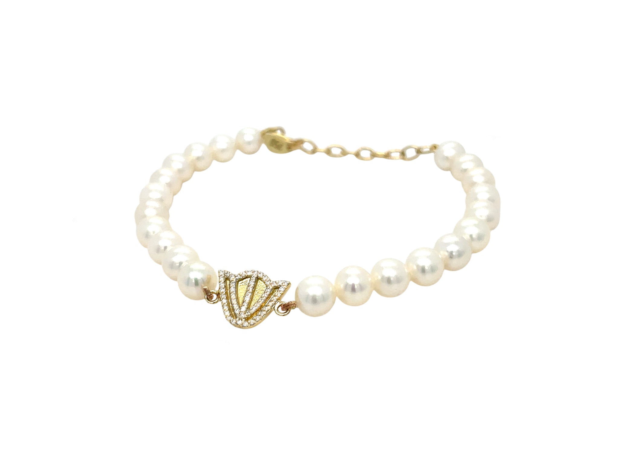 HIkayati Pearl Diamond Bracelet