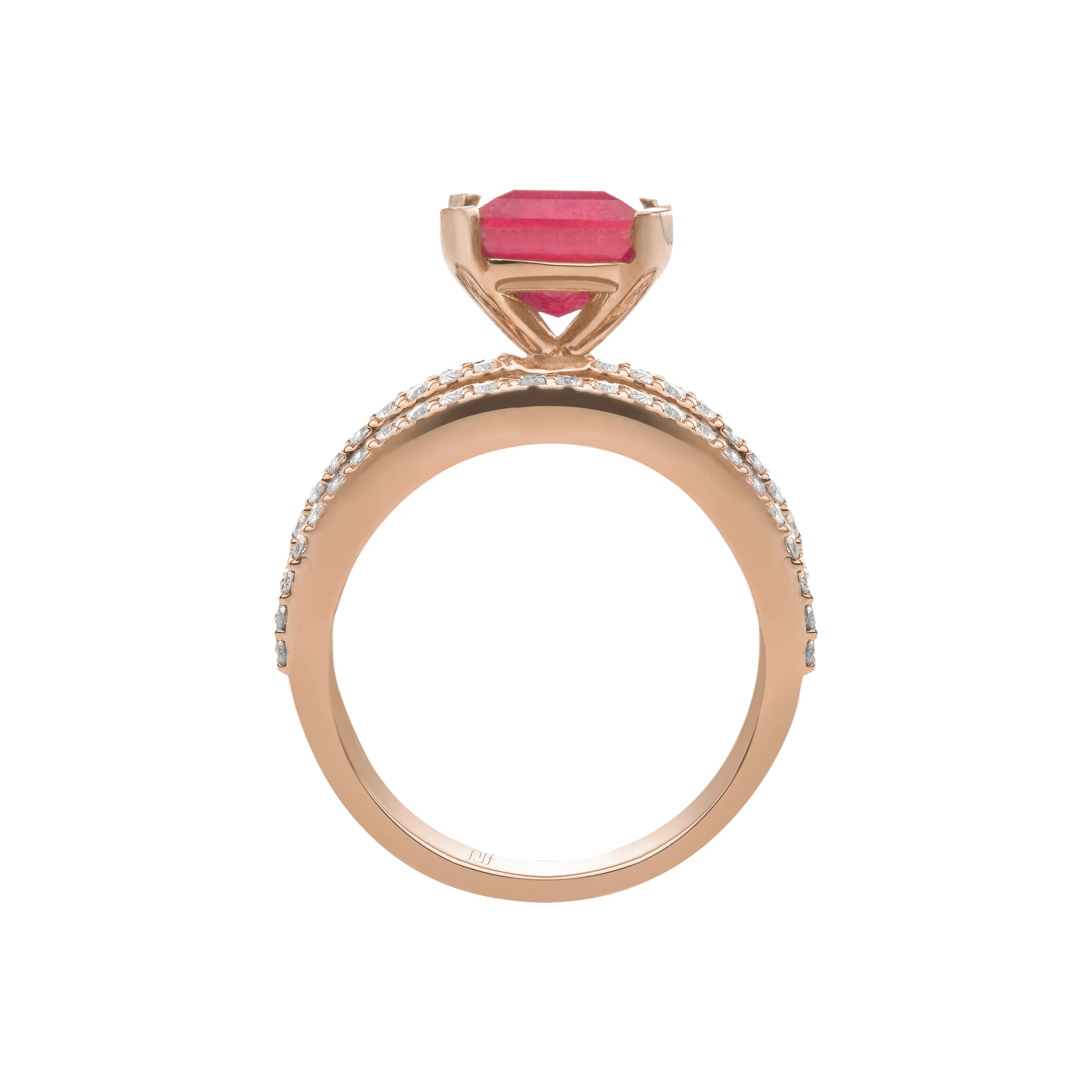 Ruby Diamond Pave Ring