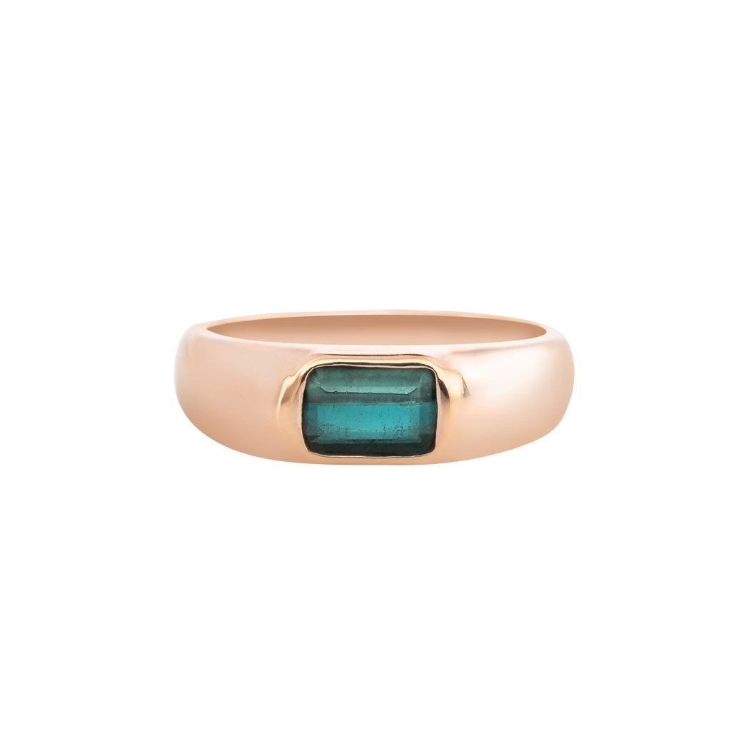 Tourmaline Bezel Ring