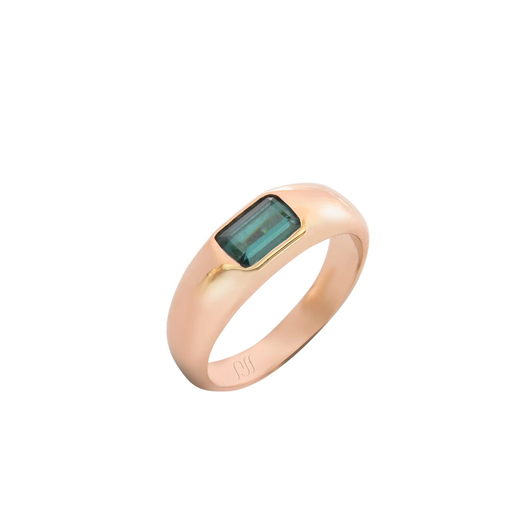 Tourmaline Bezel Ring